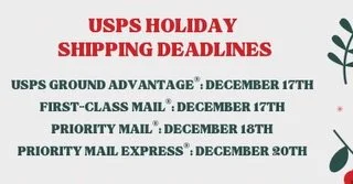 Santa&rsquo;s fast but shipping this year? Not so much. 🎁 Holiday shipping deadlines are sneaking up. Place your order today to make sure gifts arrives in time for the holidays!