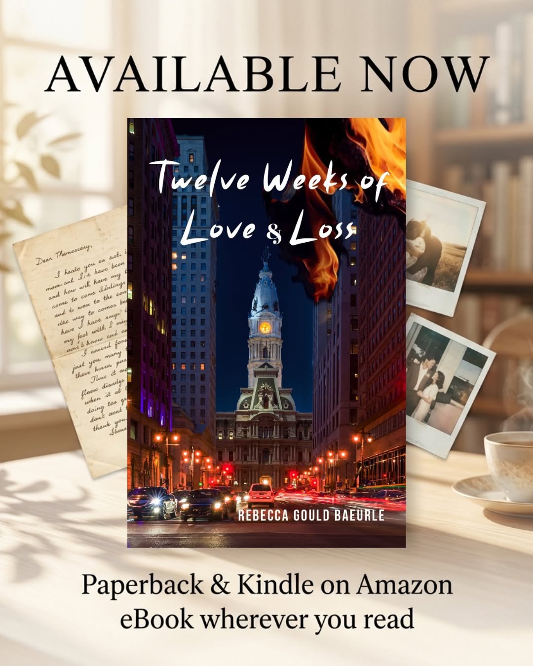 Congratulations to Rebecca @beckybaeurle  on the release of TWELVE WEEKS OF LOVE &amp; LOSS!

The wait is finally over. This heartfelt and compelling novel is now available in paperback and Kindle on Amazon, with the ebook also available wherever you