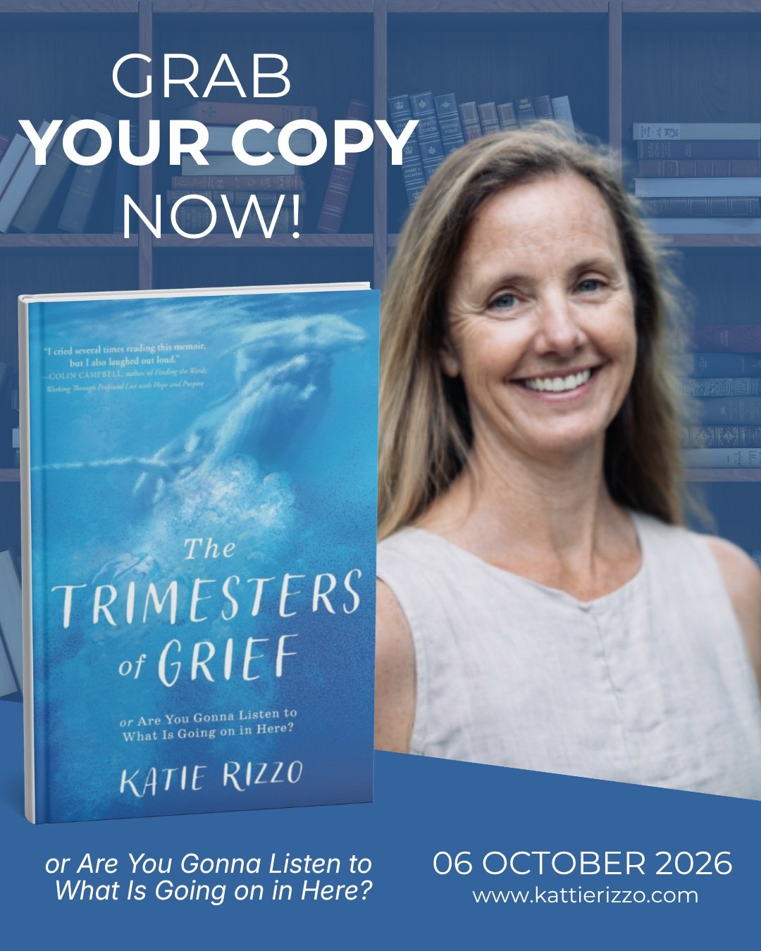 The Trimesters of Grief by Katie Rizzo @katierizzo007 is officially out today.

A deeply personal book about loss, grief, and finding a way to keep going while carrying the love that remains.

I had an opportunity to meet with Katie for coffee last m
