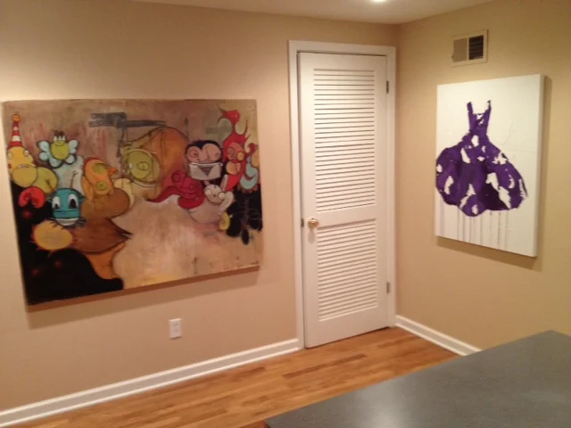 Purple Dress Painting