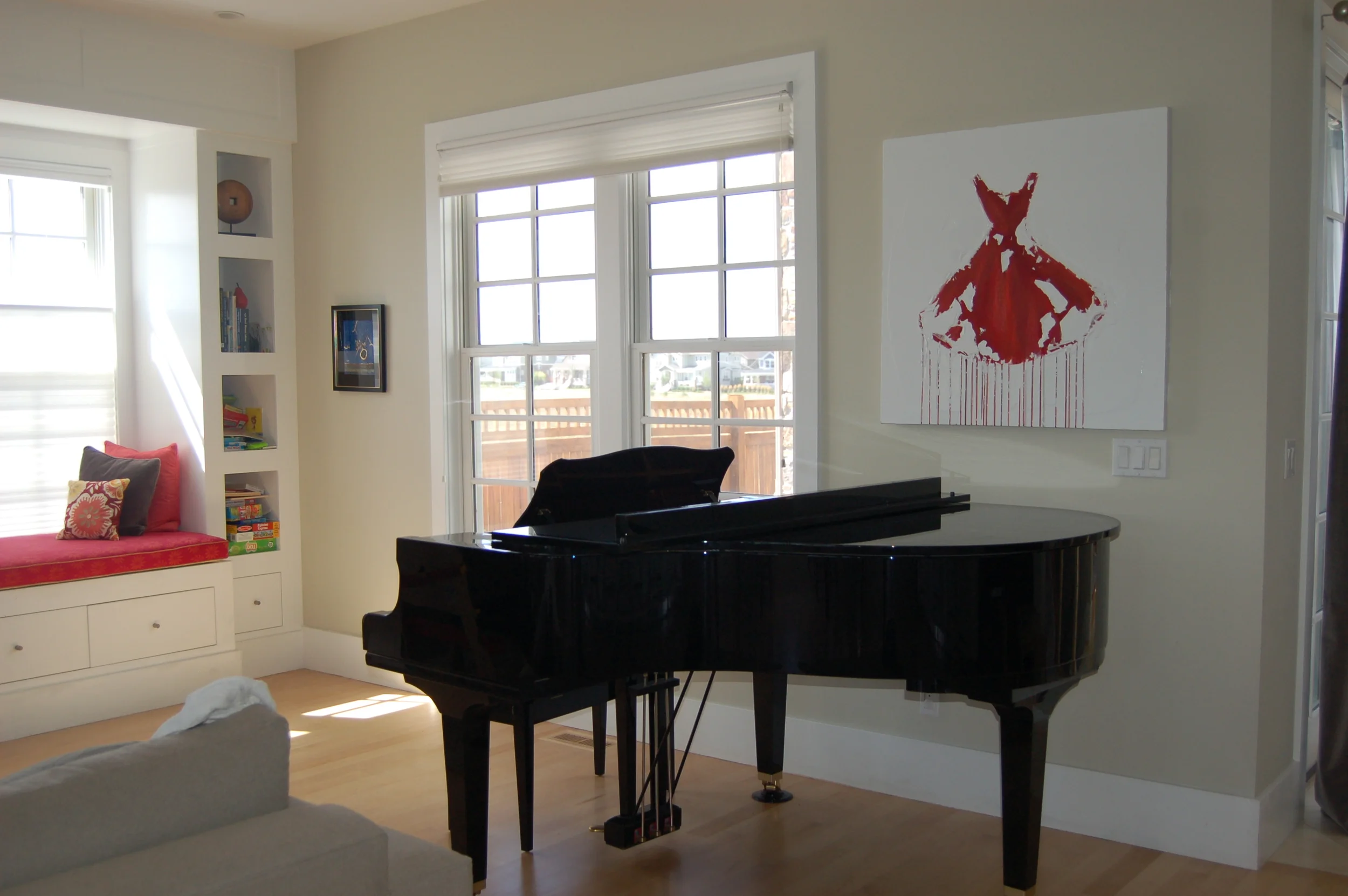 Installed Red Dress Painting