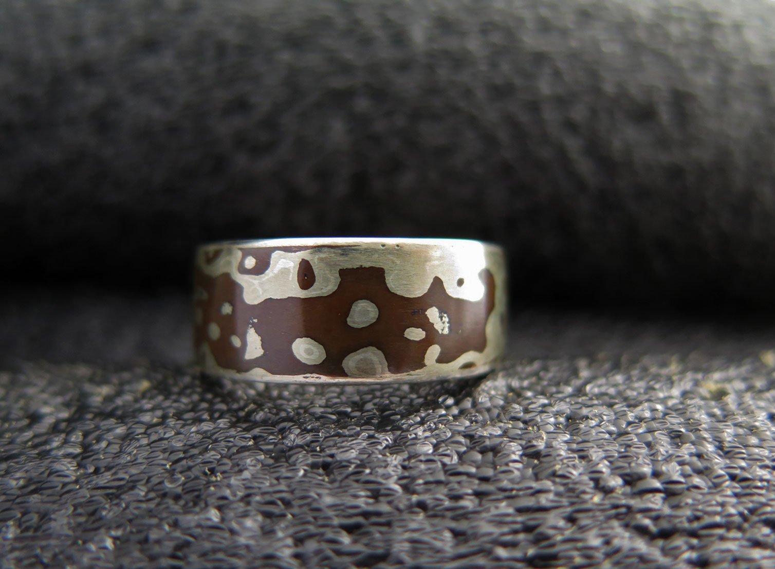 mokume-gane men's ring
