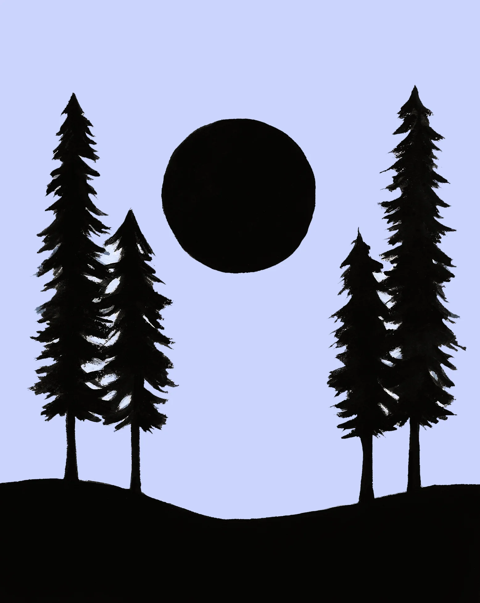 Moon and Trees