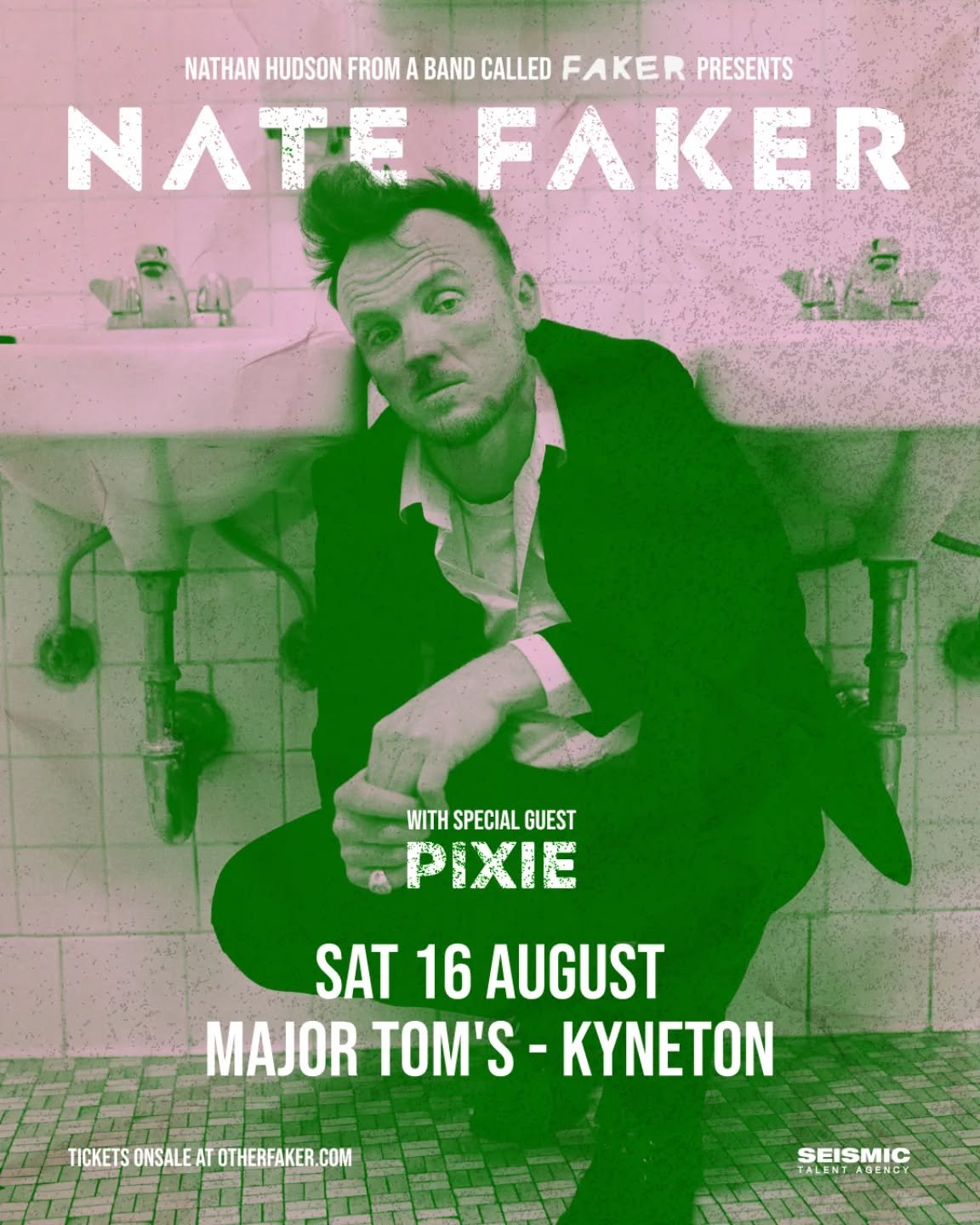 Introducing&nbsp;Nate&nbsp;Faker&nbsp;&mdash; the long-awaited solo debut from&nbsp;Nathan&nbsp;Hudson, the voice and vision behind Australian alt-rock legends&nbsp;Faker. In this electrifying new chapter,&nbsp;Nate&nbsp;reimagines&nbsp;Faker&rsquo;s