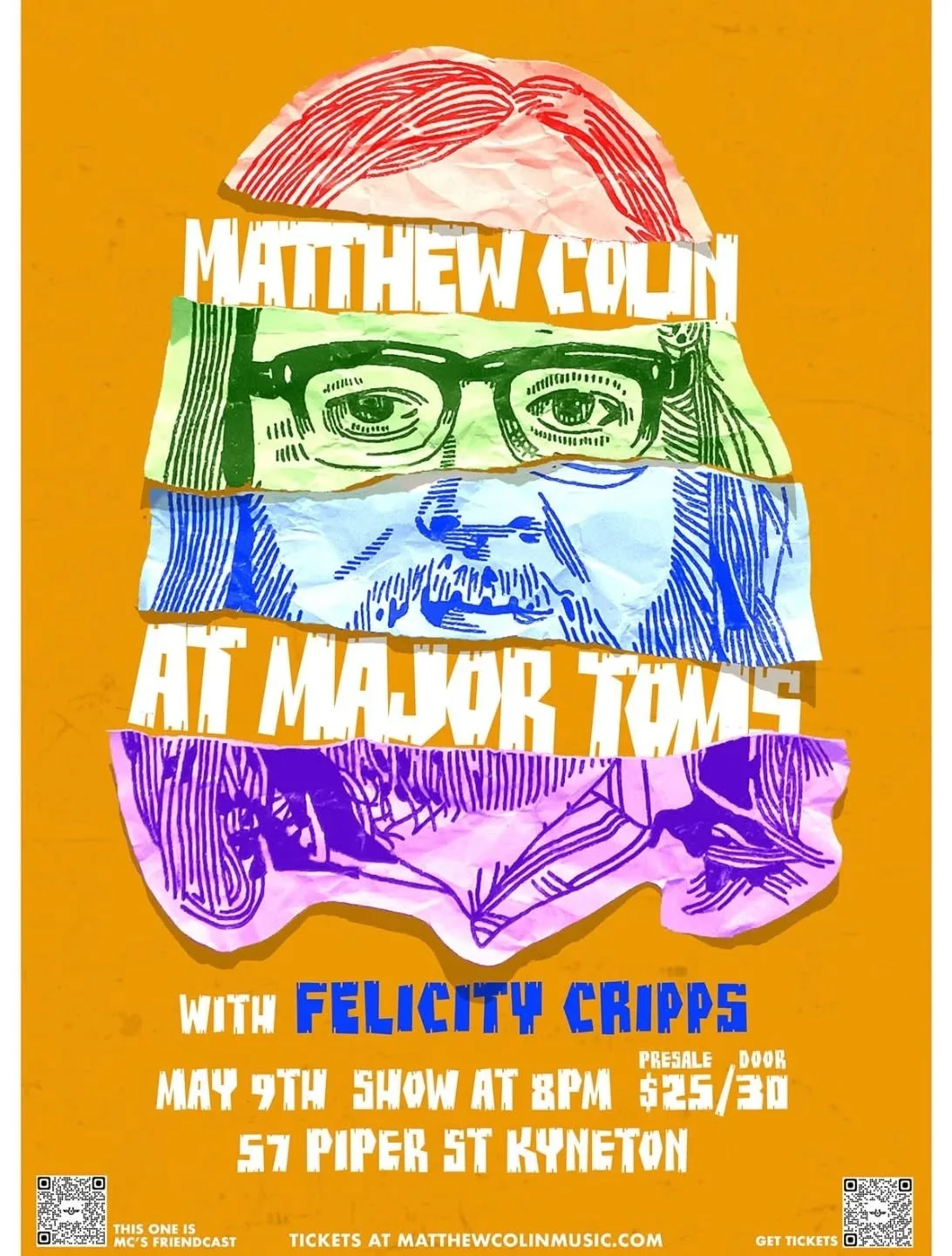 Our next live show is going to be a special one! Two of our favourite songwriters heading our way this Saturday night @matthew_colin @felicityelsbethcripps #Castlemainesfinest