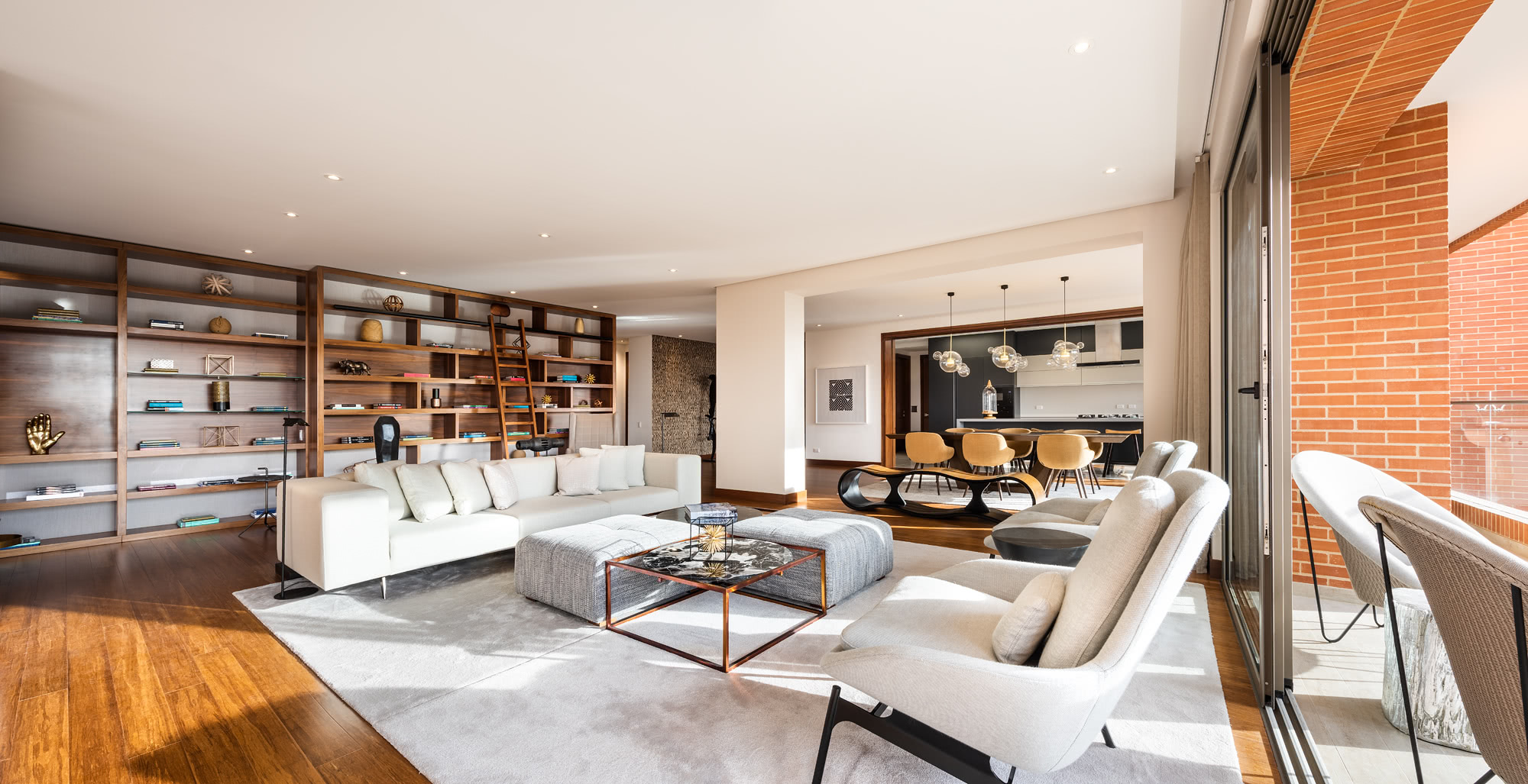 Foto de arquitectura e inmuebles, sala apartamento Cerros de los Alpes. Jorge Mesa Fotografía