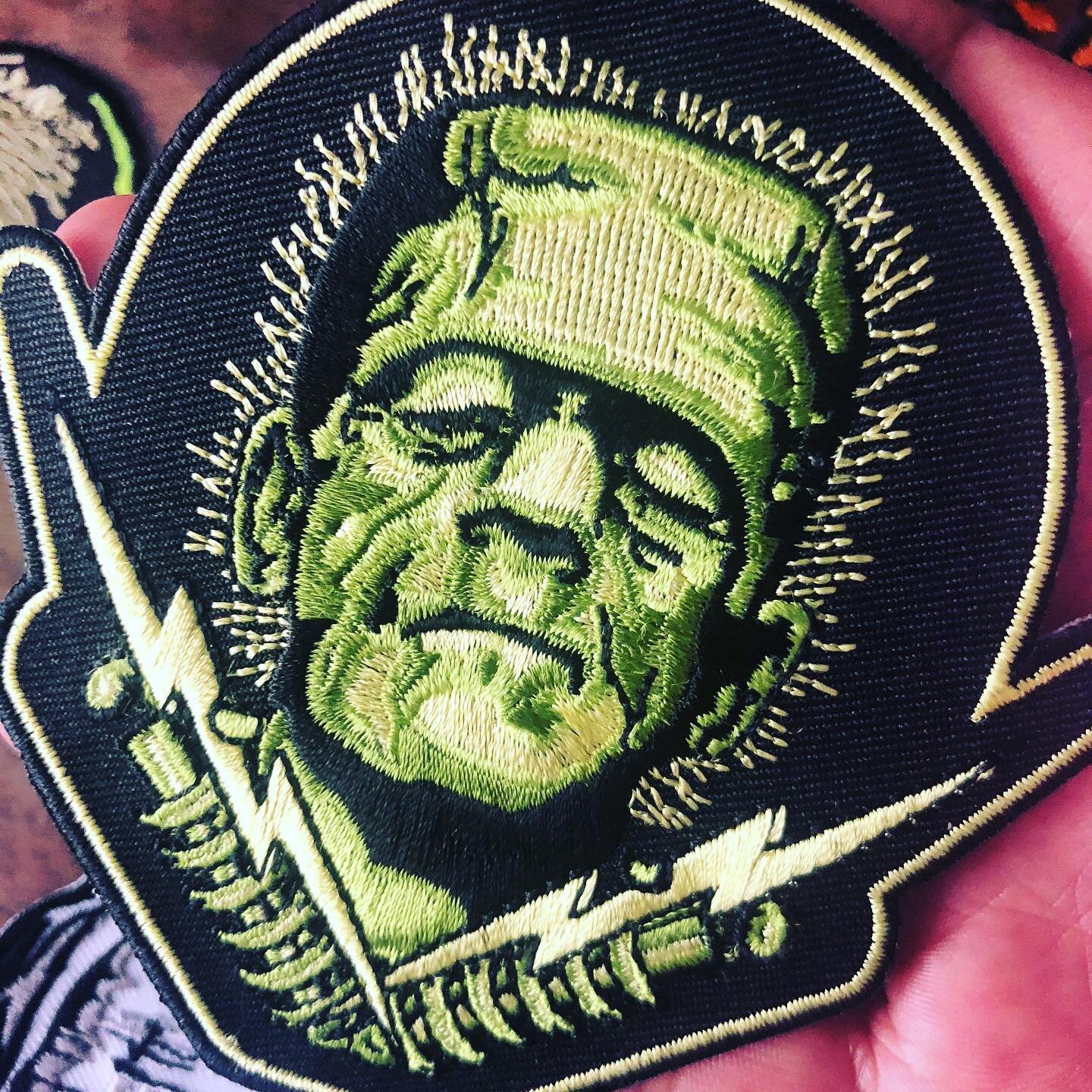 #Frankenstein #embroidered #patch for @rock_rebel_shop