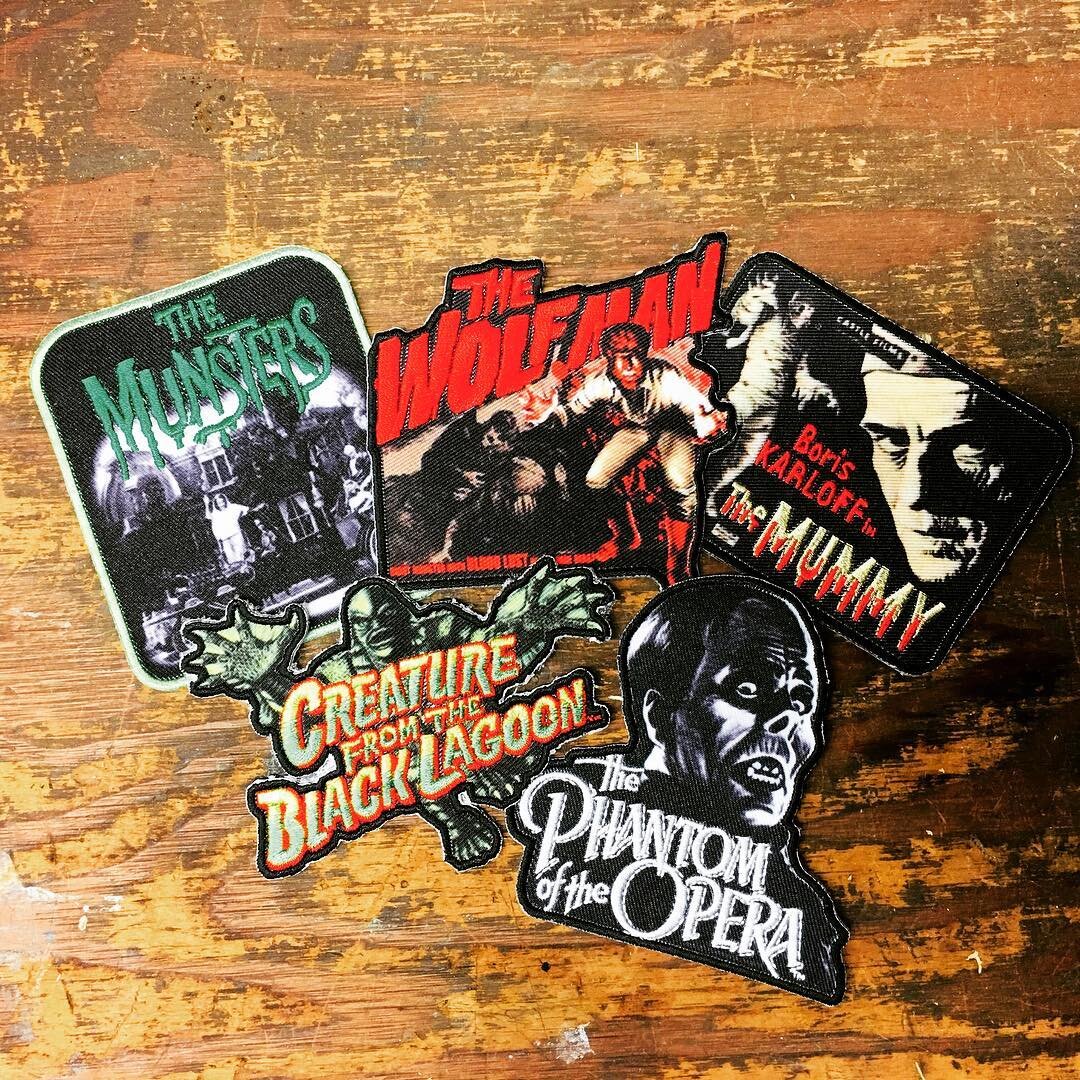 Screen printed and embroidered #patches for #universalmonsters