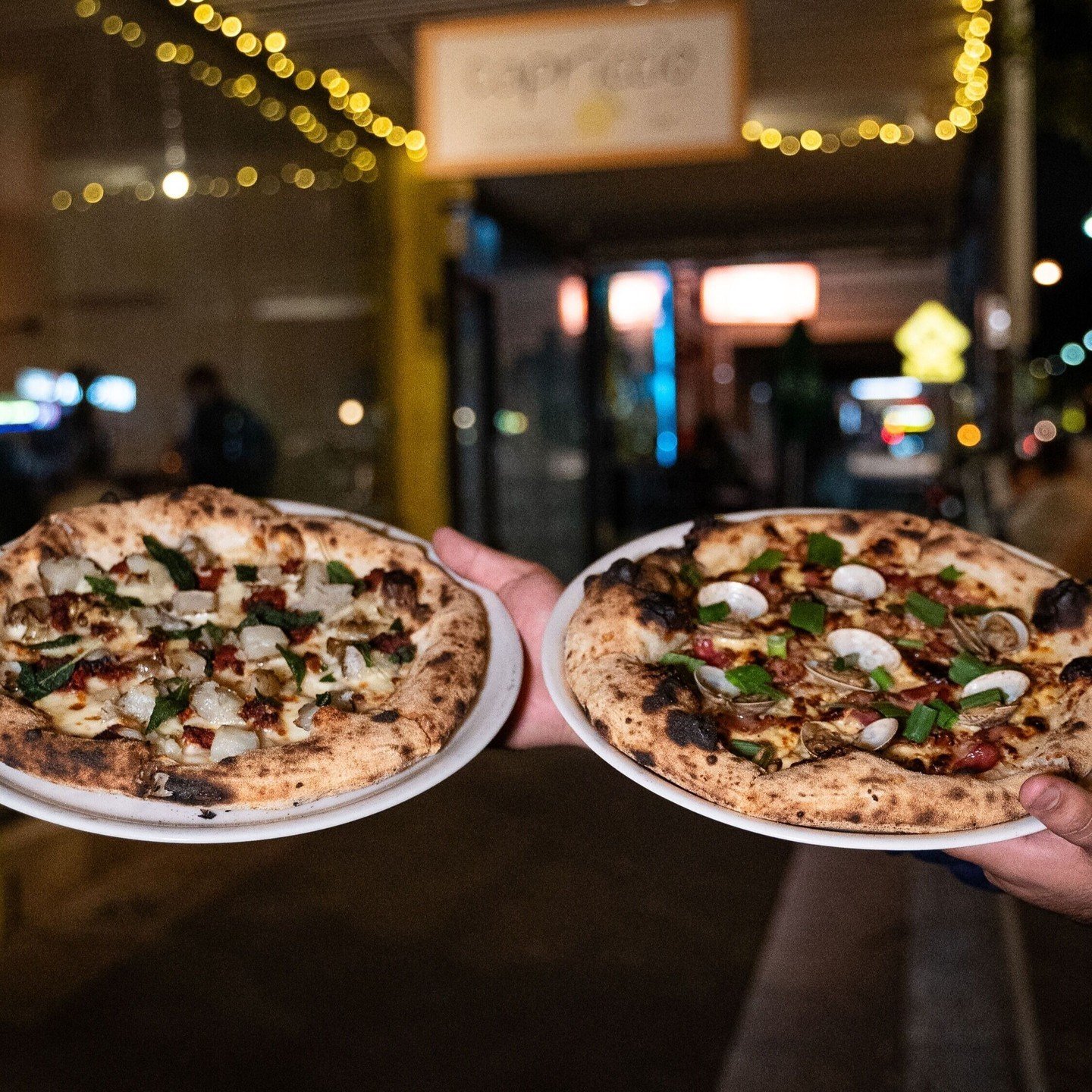 What's better than a pizza? TWO pizzas! 🍕🍕 Feast your eyes on Capriccio's (literally) hot sellers - Vongole Pizza &amp; Calabrese Pizza. Which one are you grabbing first? 🔥 #PizzaLovers 

Contact us!

☎️ 02 9572 7607
📍 159 Norton Street
Leichhard