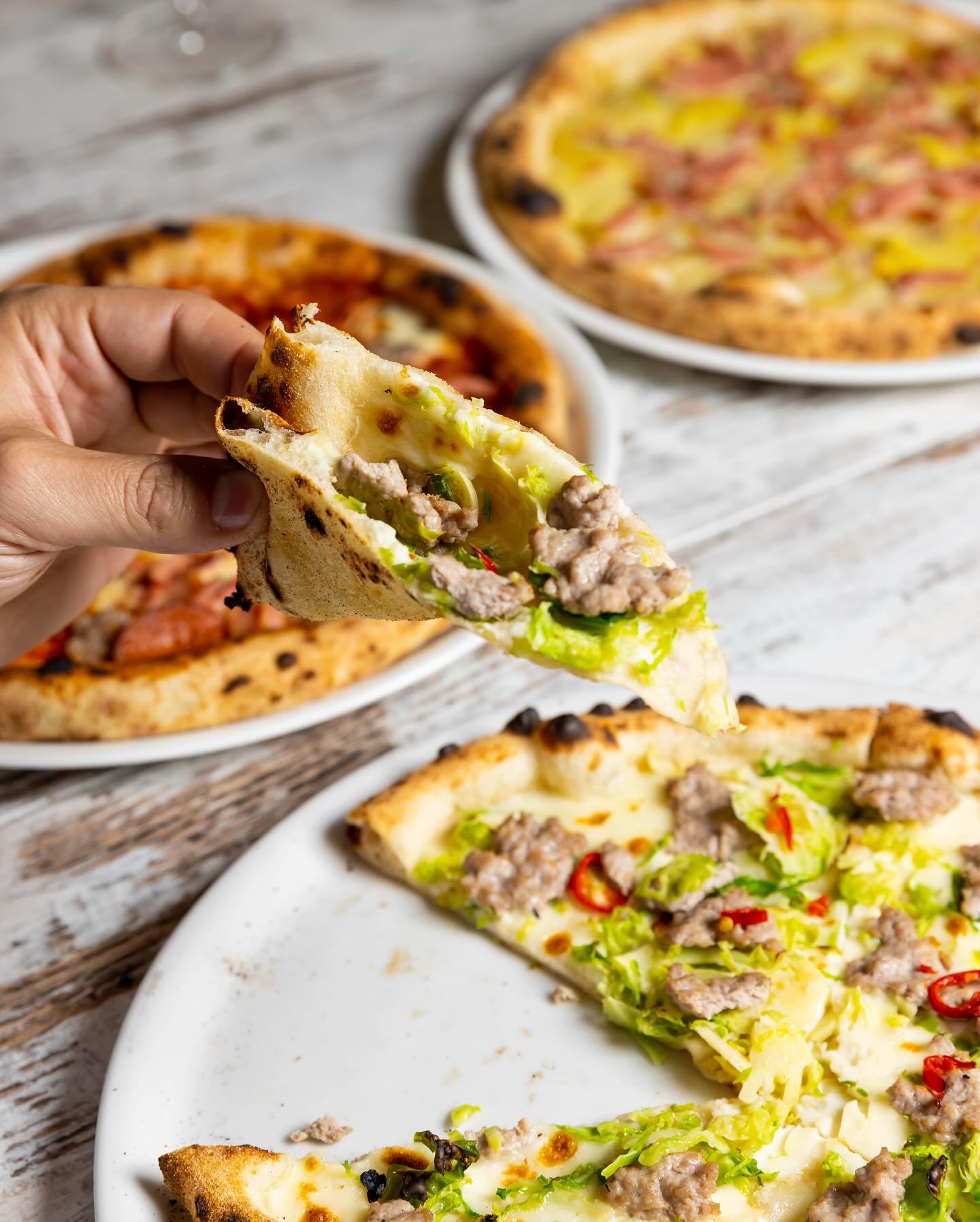 🌶 Provolone, Italian Sausage &amp; Brussels Sprouts Pizza

Creamy Provolone Valpadana PDO, Italian sausage, and Brussels sprouts with a touch of chilli &mdash; the ultimate weekend fix at Capriccio.

✨ Available now at Capriccio Osteria
📍 159 Norto