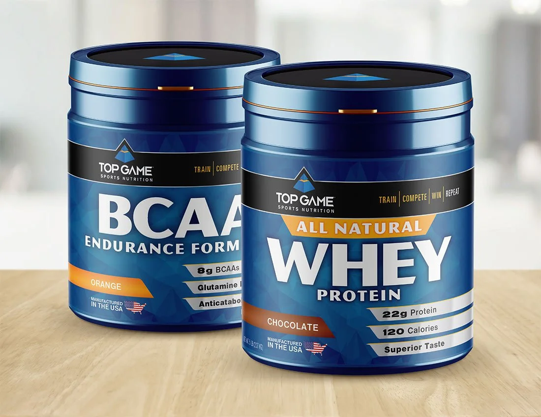 Top Game Sports Nutrition Protein Label Design Top Game Sports Nutrition Protein Label Design