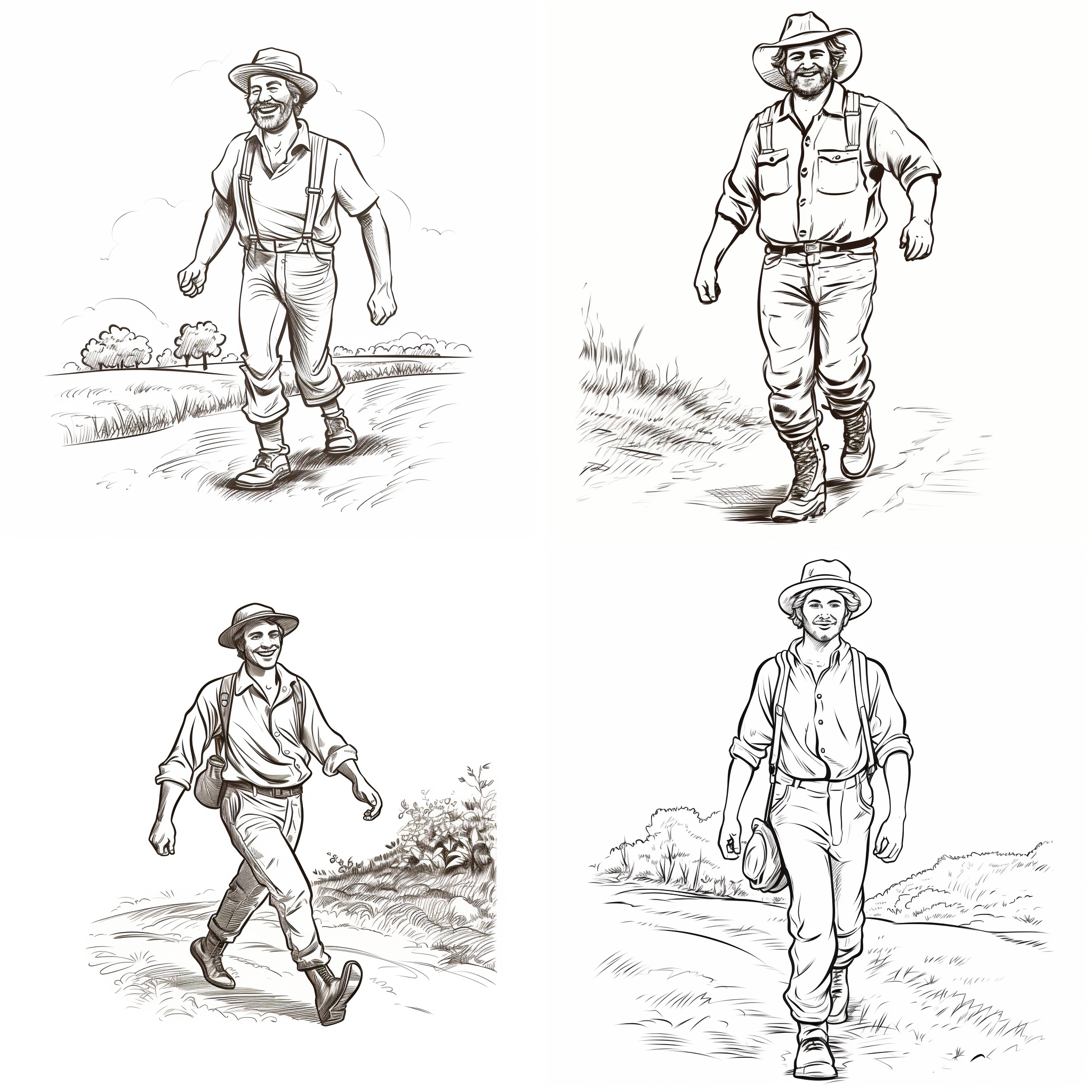tomlienart_a_line_drawing_illustration_of_a_smiling_farmer_walk_1dac30a7-8c85-4a9a-812f-6a65cf0ff499.png