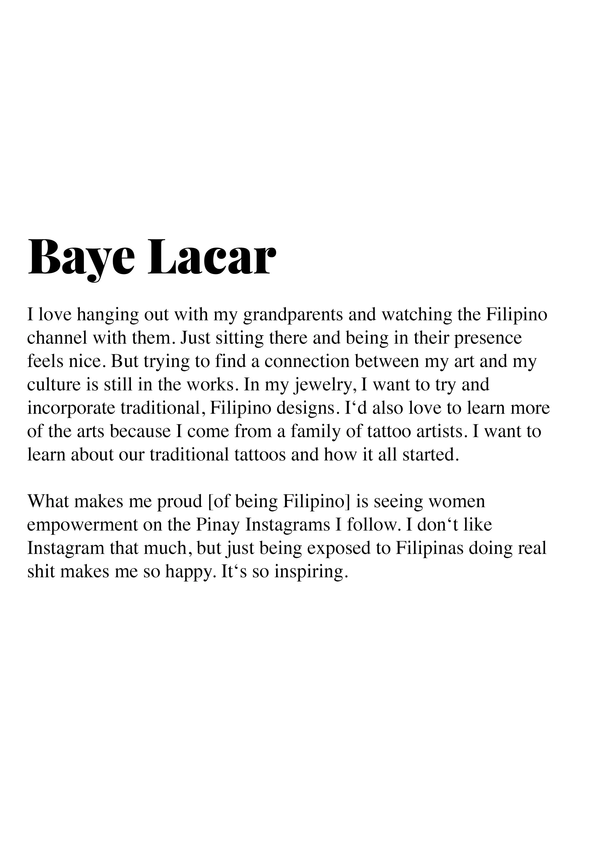 Filipino Identity Marie Eriel Hobro