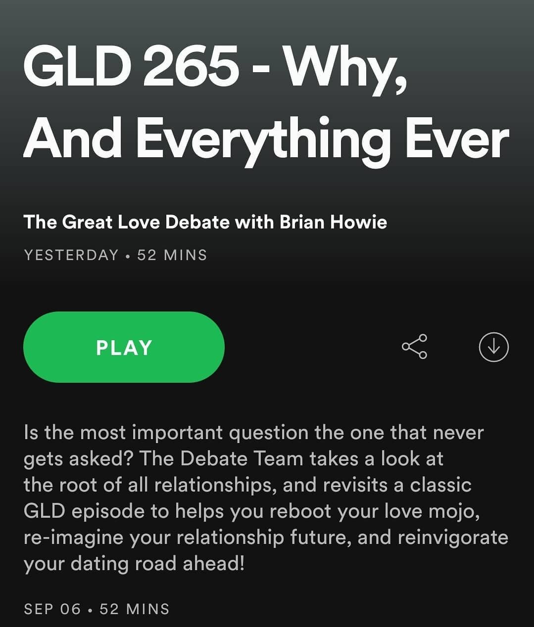 Happy Labor Day, brand-new GLD podcast now live to get you ready to get back out there! Listen now @applepodcasts @stitcherpodcasts @spotify @iheartradio and all your favorite platforms! #love #sex #dating #relationships #brianhowie #media #comedy #w