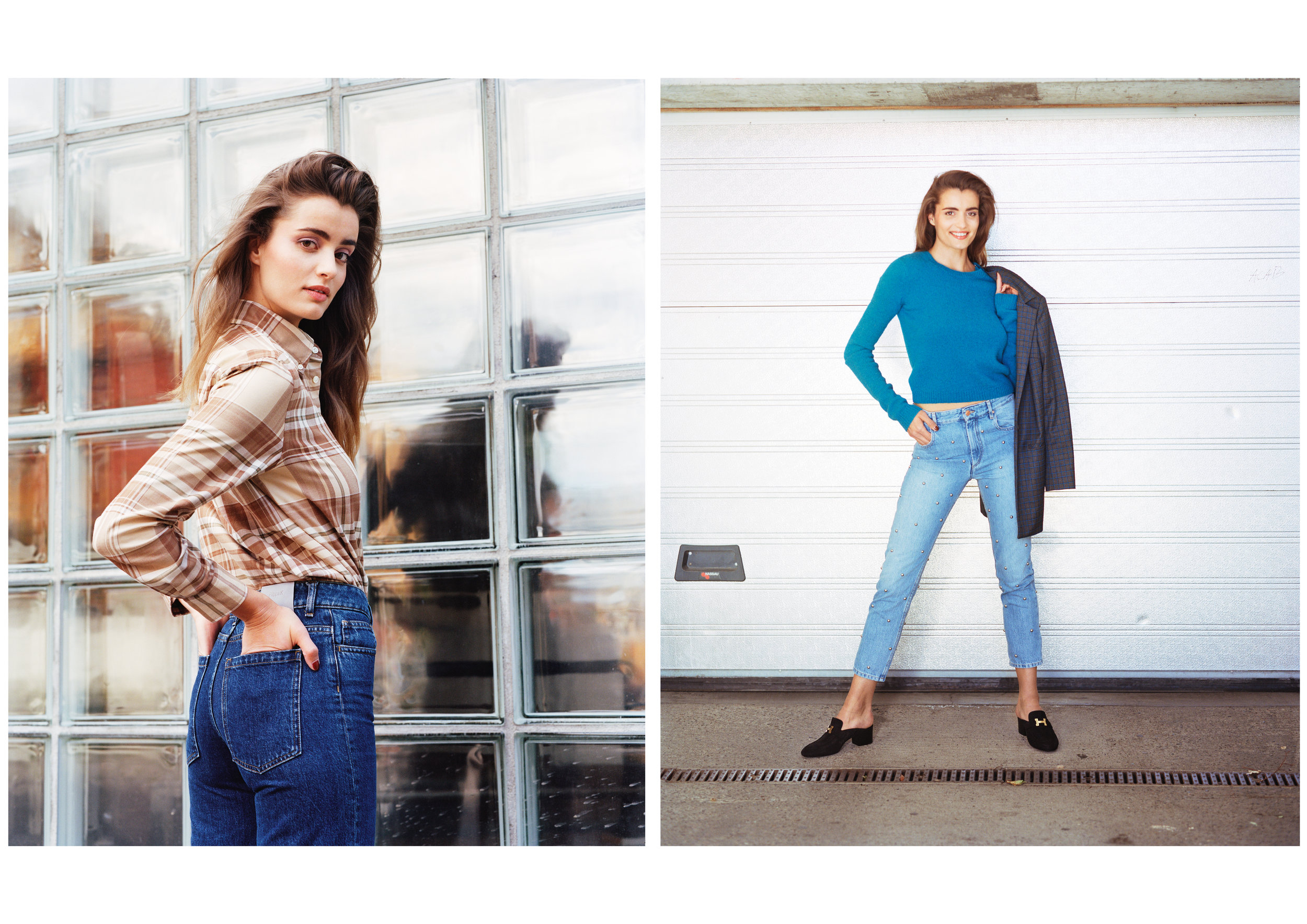  Maude: Skjorte - Ralph Lauren Bukse - Filippa K & Dressjakke - GESTUZ Genser - Acne Studios Bukse - Isabel Marant Etoile Sko - Hermès