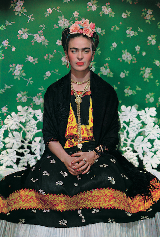 Frida on the bench, 1939, photograph by Nickolas Muray © Nickolas Muray Photo Archives 
