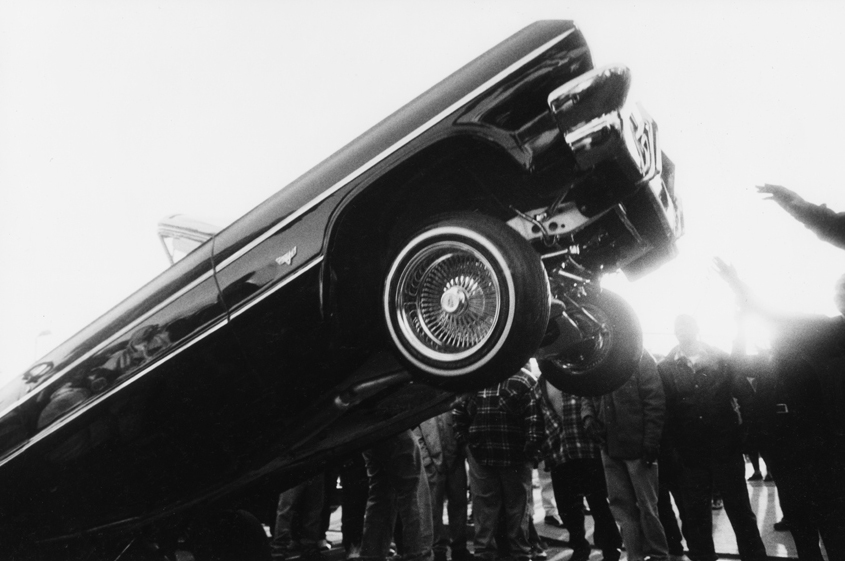 1964 64 impala lowrider hopping black and white