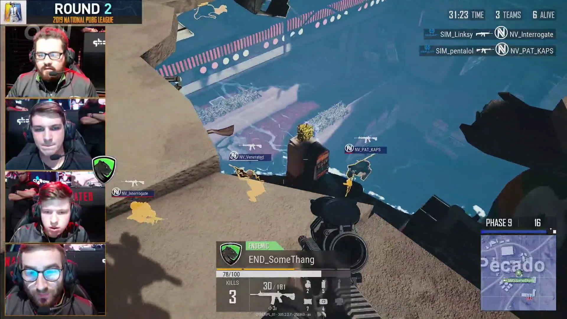 Moments before Somethang had one of the most unique wins in competitive PUBG history