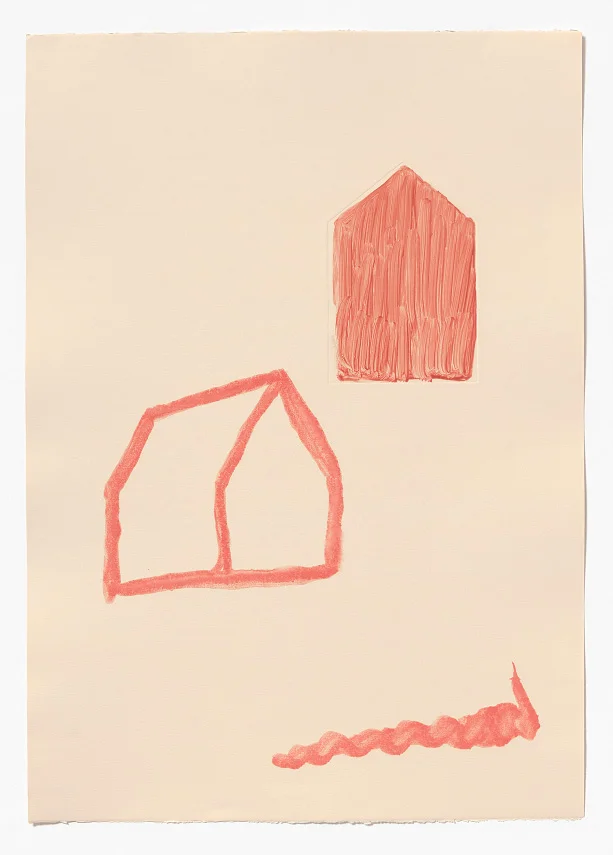 Making Plans monoprint and embossing on Fabriano Rosapina, 70 x 50cm, 2015