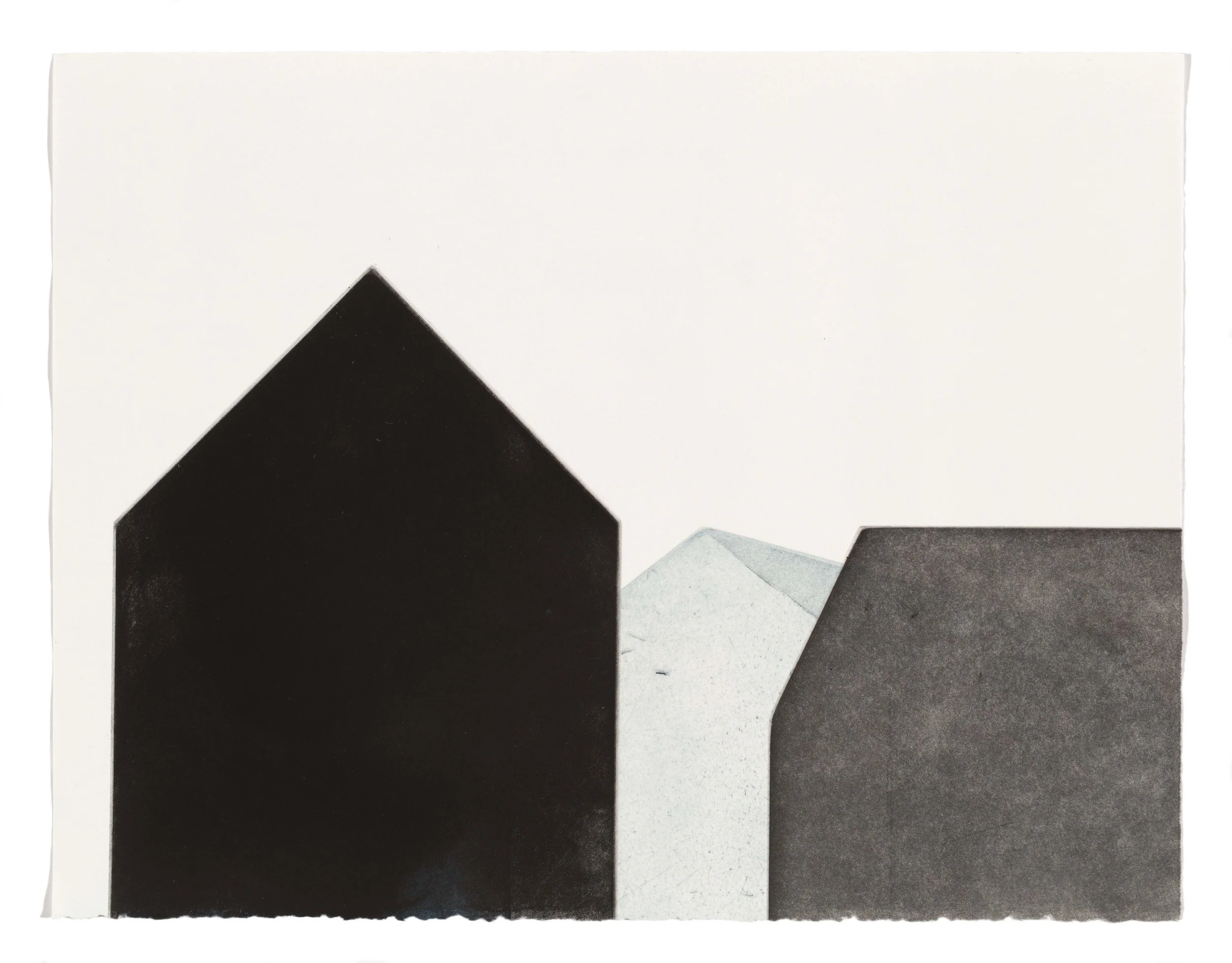 I want to be alone, multi-plate aquatint, 37.5 x 28.5cm, 2017