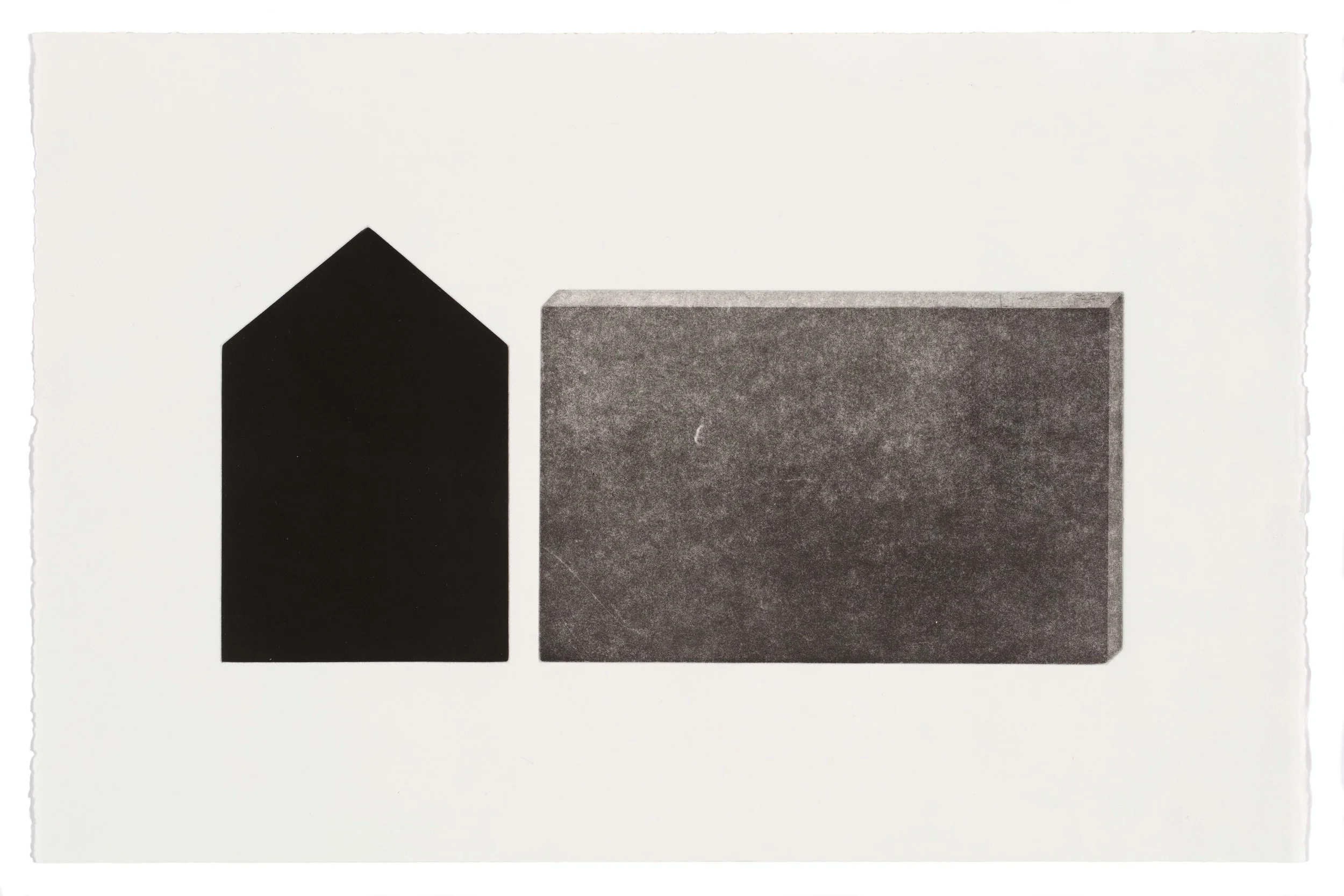 Over here, multi-plate aquatint, 57.5 x 37.5cm, 2017