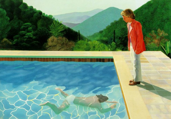 Portrait of an artist, by David Hockney