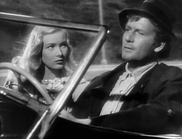 Veronica Lake and Joel McCrea in Sullivan'sTravels