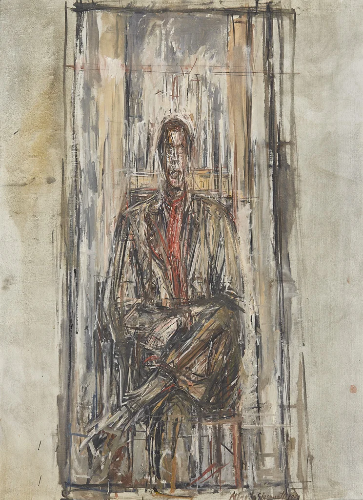 Alberto Giacometti - Diego Seated , 1948, oil on canvas