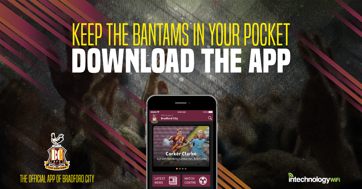 Bradford City launch new club mobile app