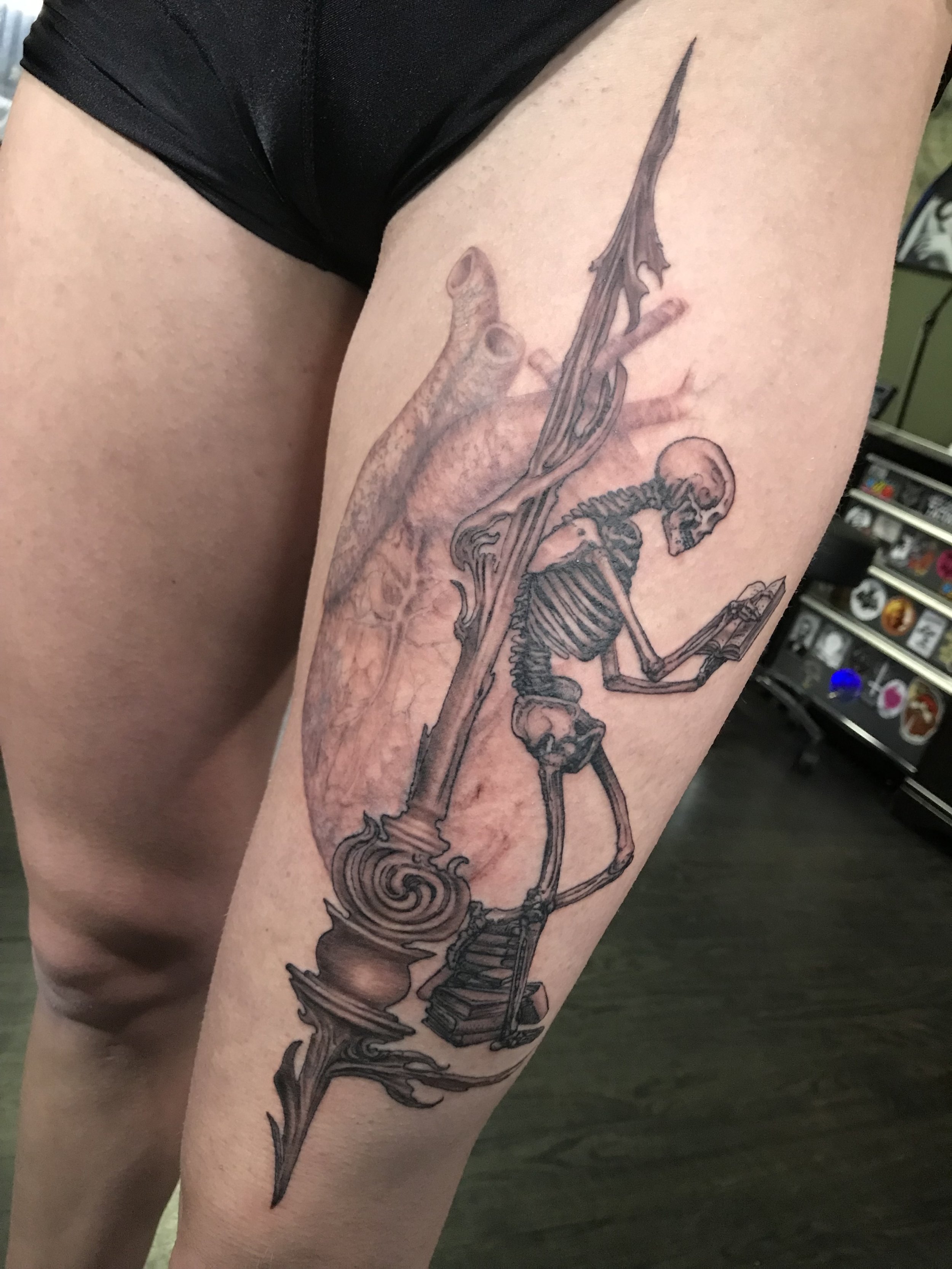 Conspiracy Ink Tattoos  Abstract Don Quixote tribute tattoo with  watercolor splashes done by Libby conspiracyinktattoos ladytattooist  donquixotetattoo watercolortattoo abstracttattoo  Facebook