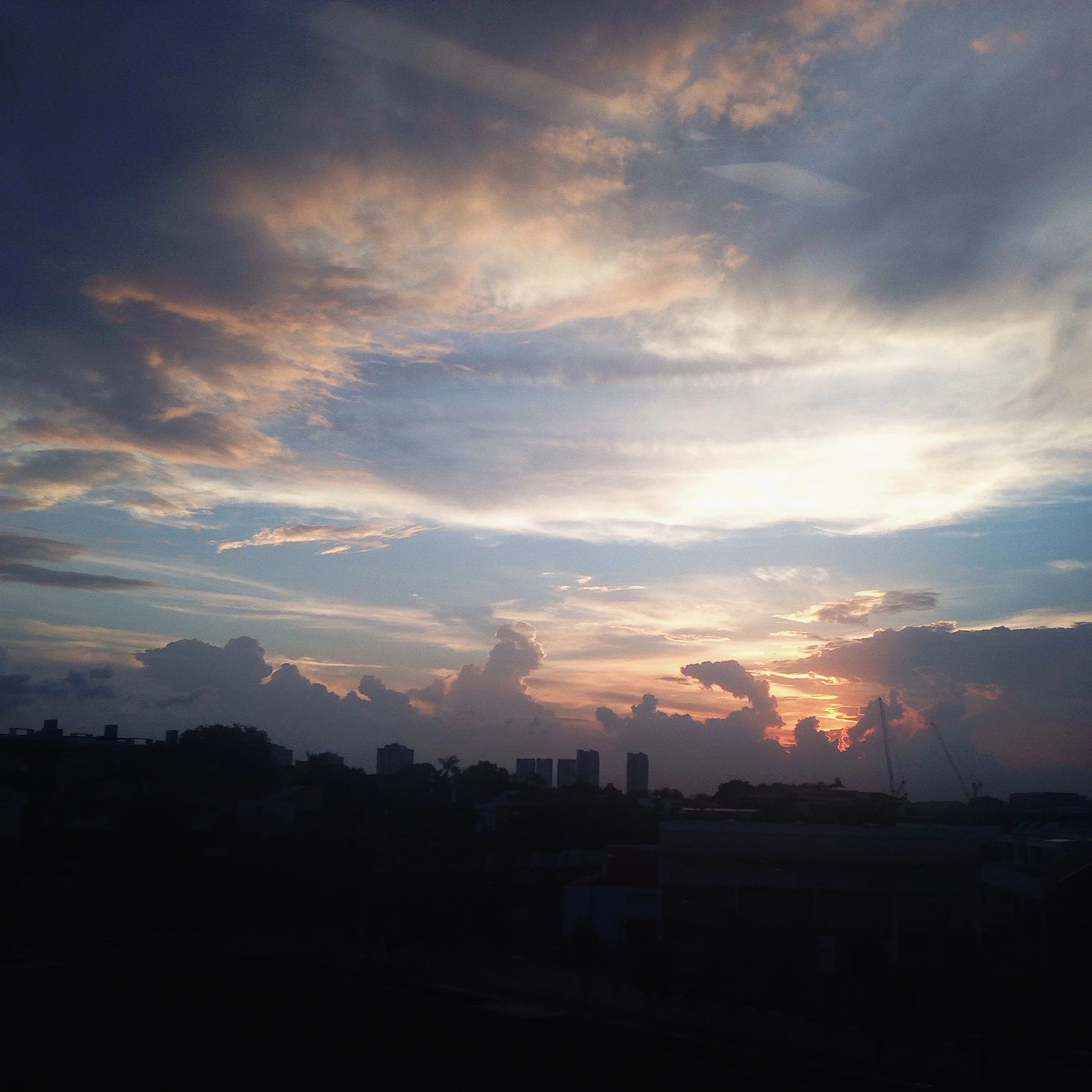 A shot of sunset taken from my train home