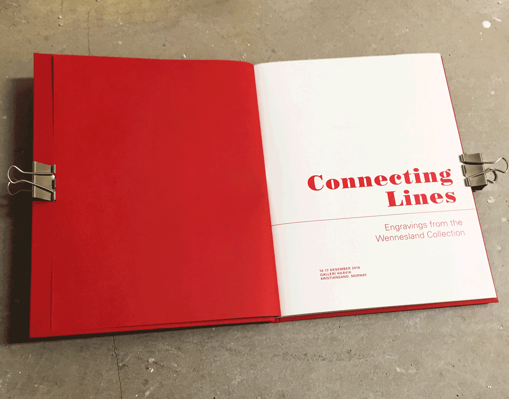 The typefaces Univers and Bodoni are used to create contrast and reflect the different eras represented in the book.