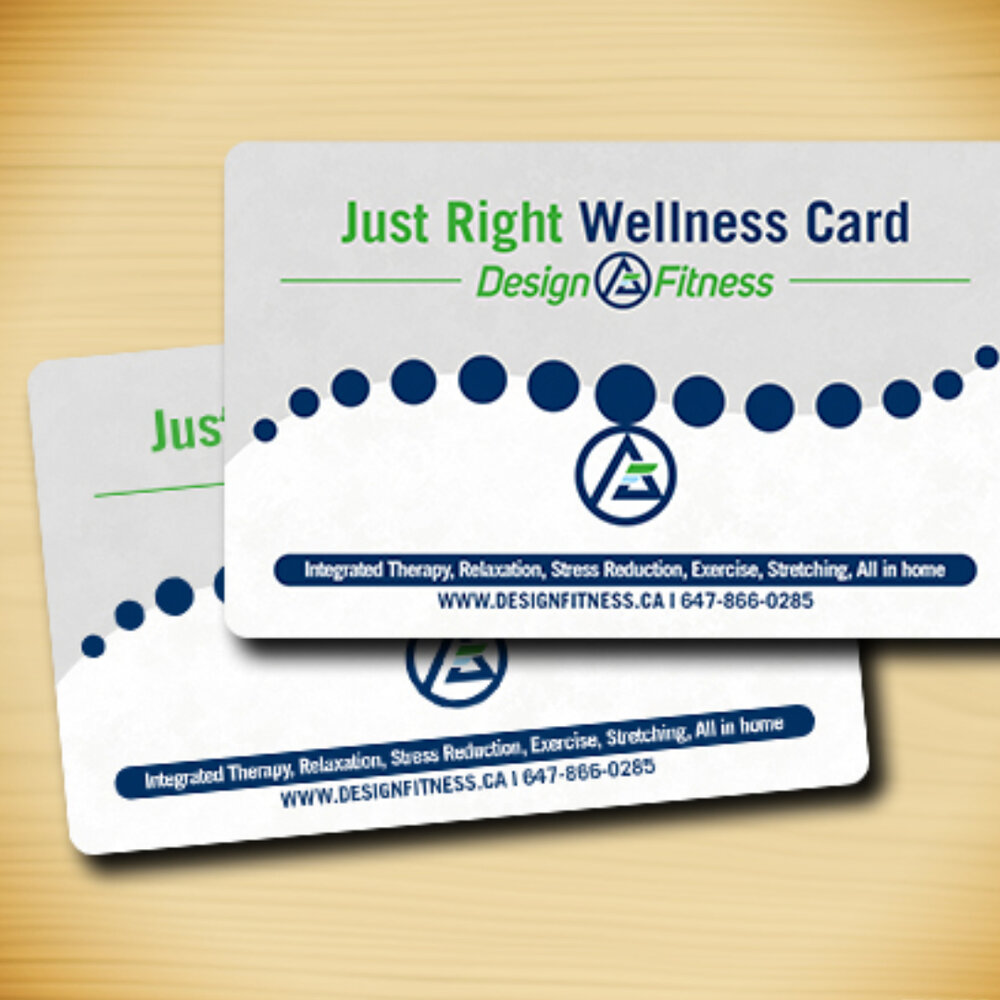Just Wellness Card Design Fitness Self-Care