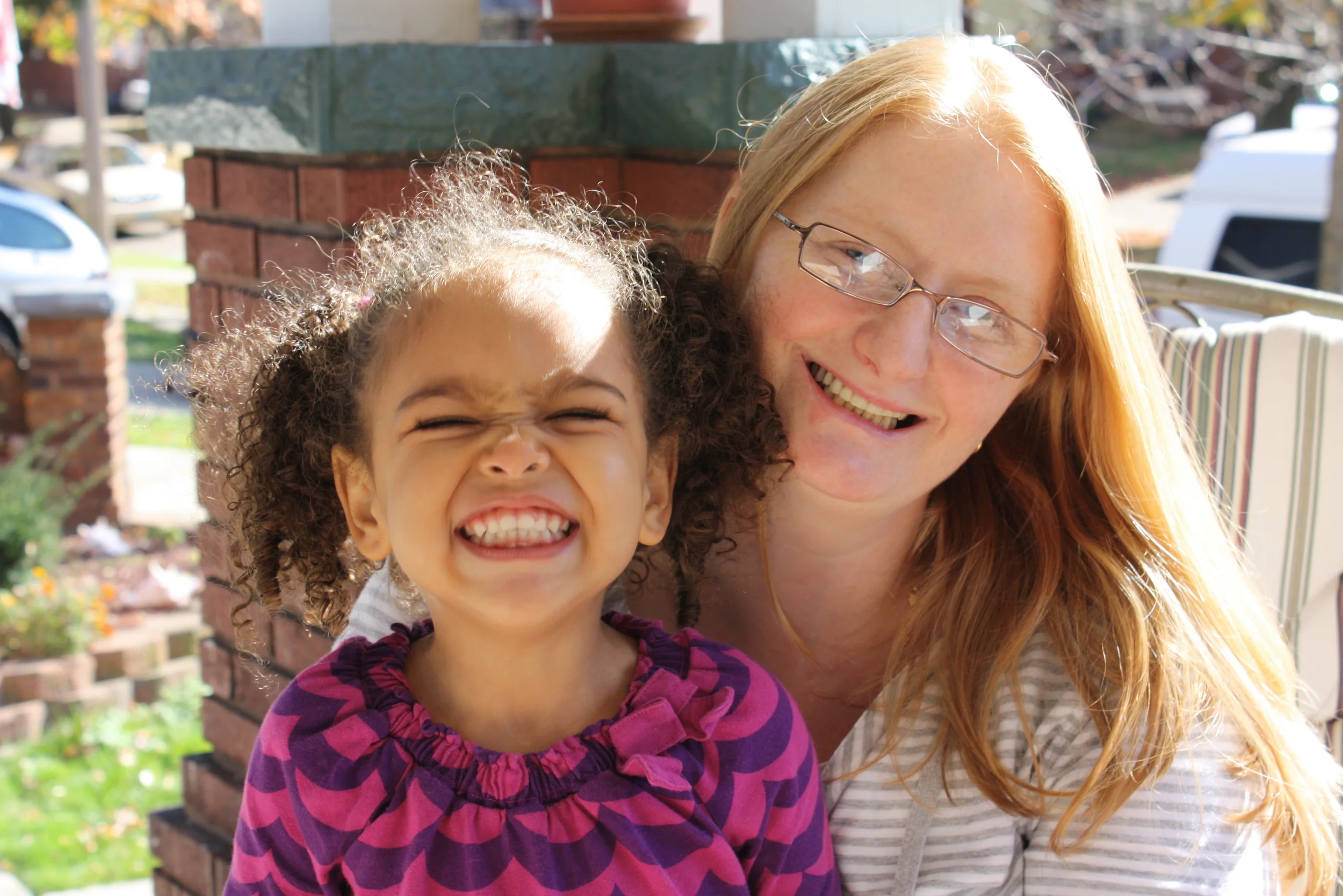 Georgia with her daughter, Delilah