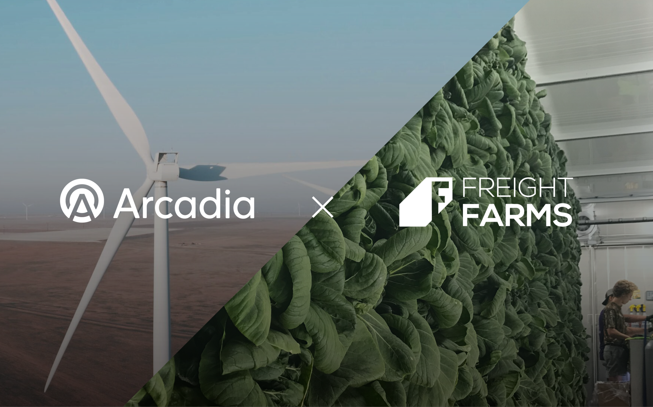New Partnership Between Freight Farms and Arcadia Brings Clean Energy to Indoor Farming