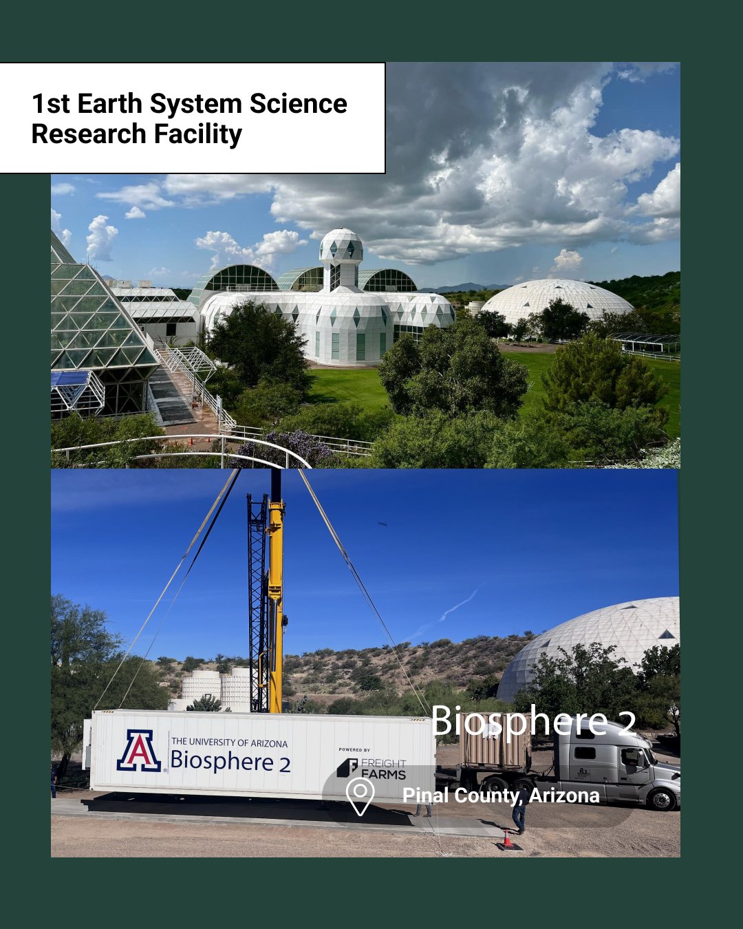 1st Earth Systems Science Research Facility (Biosphere 2)