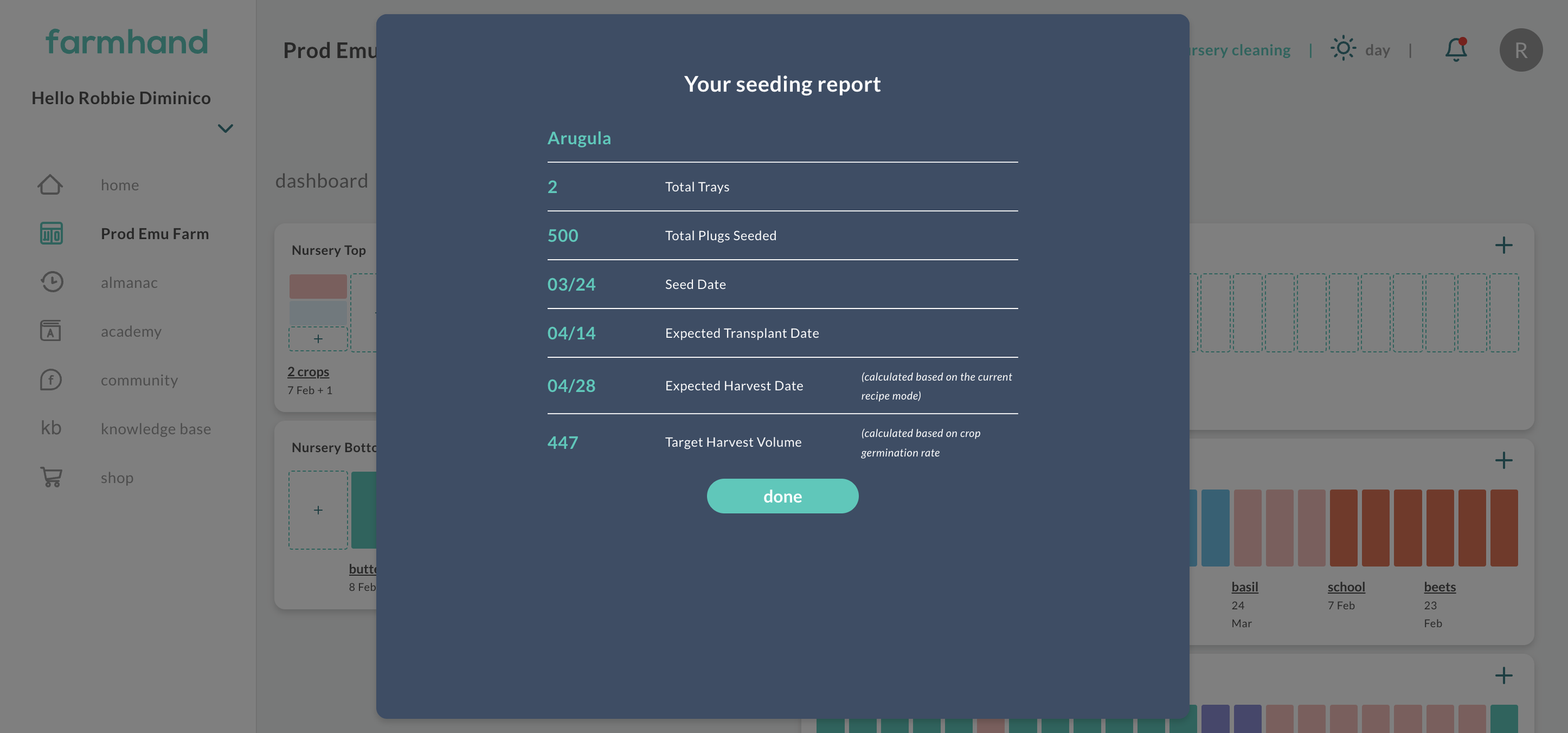  Farmhand Crops tells you exactly when you’ll need to transplant and harvest your crops right after you seed them 