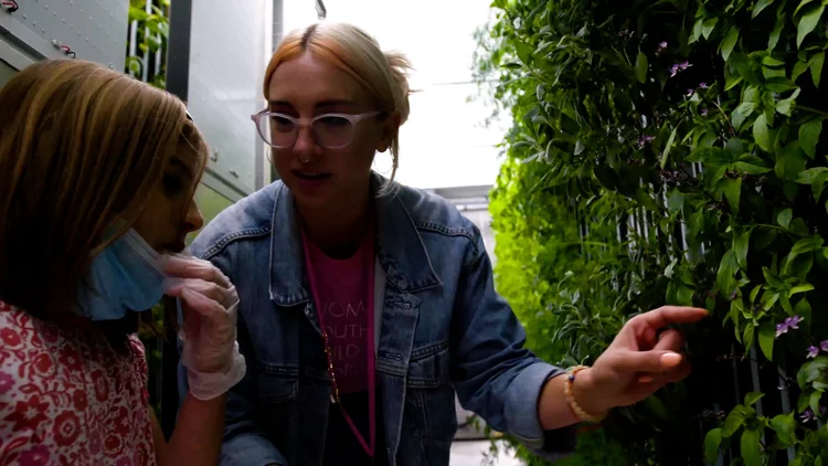 Agriculture Stem Lessons - teacher and student in farm