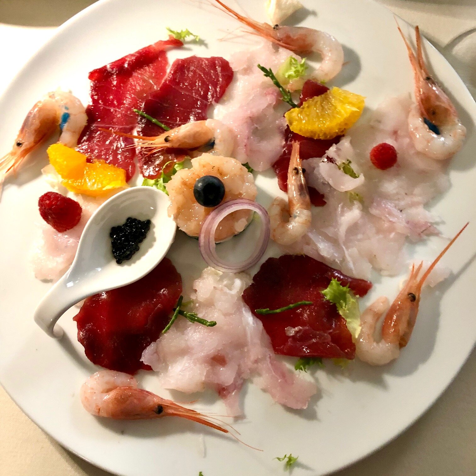 antipasto pesce crudo