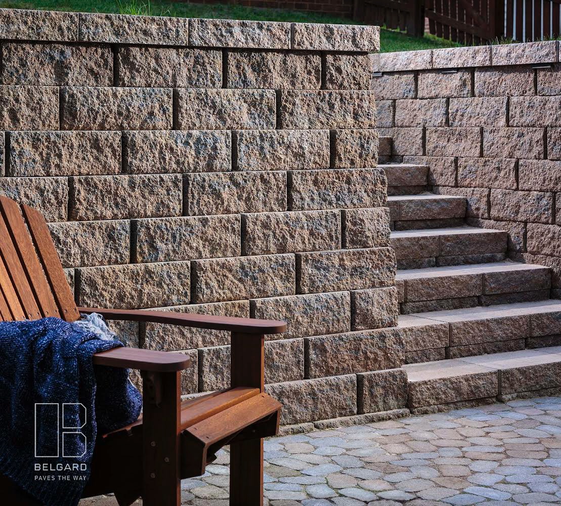 Diamond 9D Wall with StaircaseHardscape