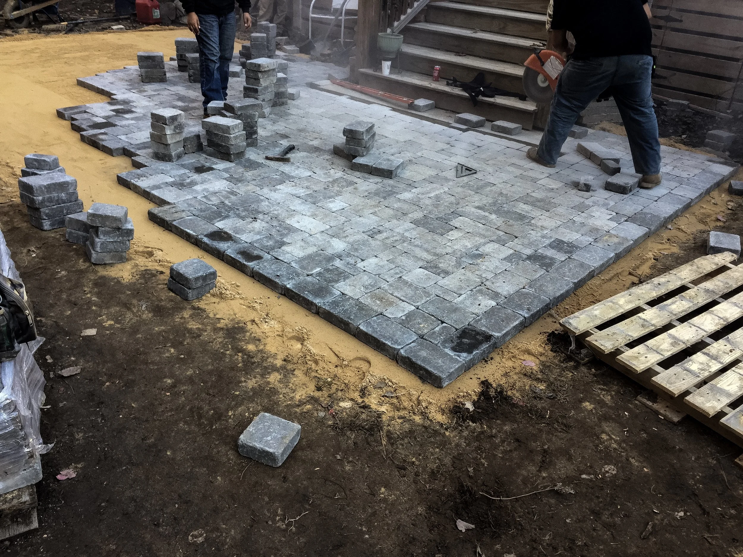 Belgard Dublin Cobble Ardennes Grey w Hatteras Blend