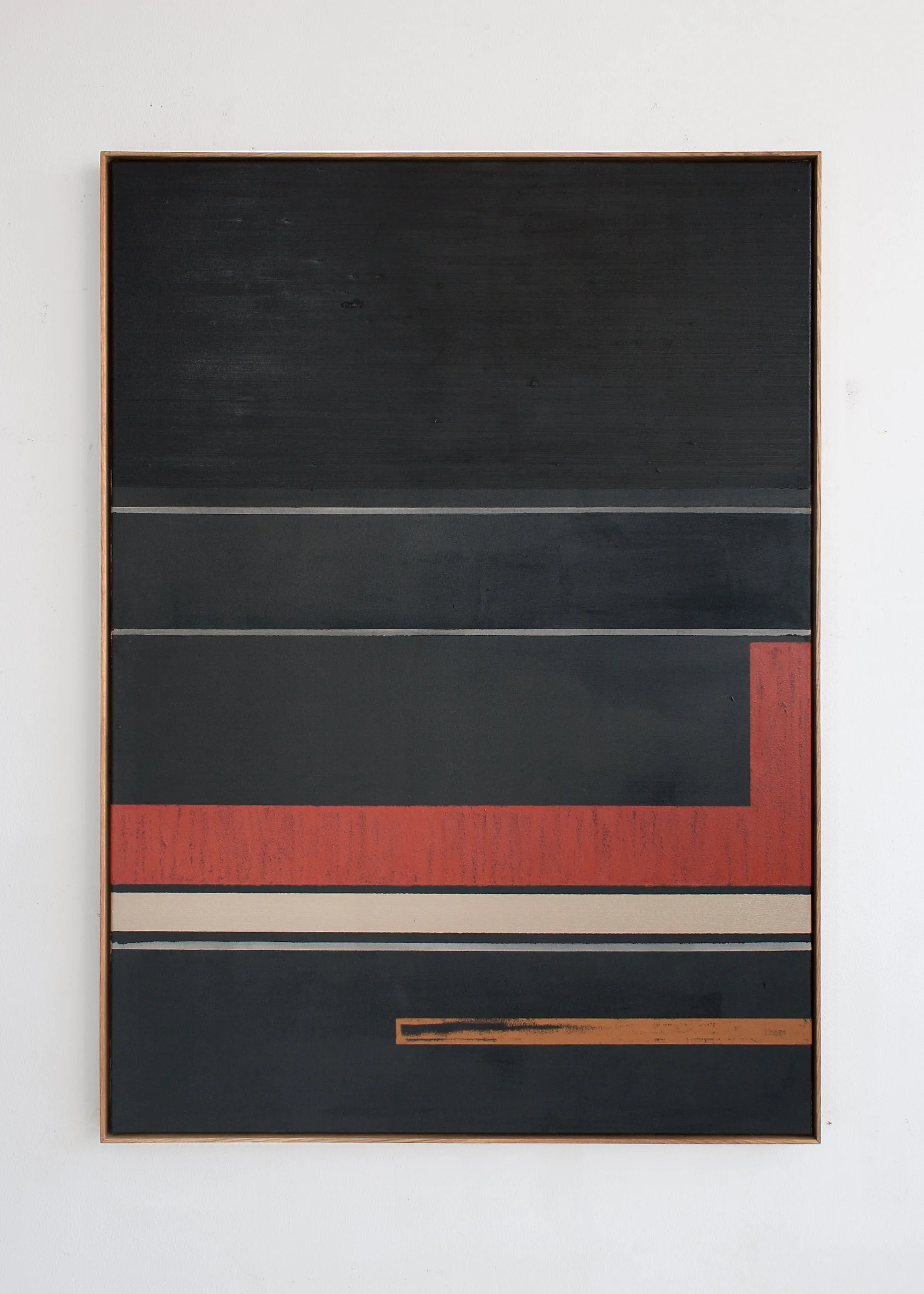 “D-Play”, acrylic and oilstick on canvas, 163 x 118 cm.