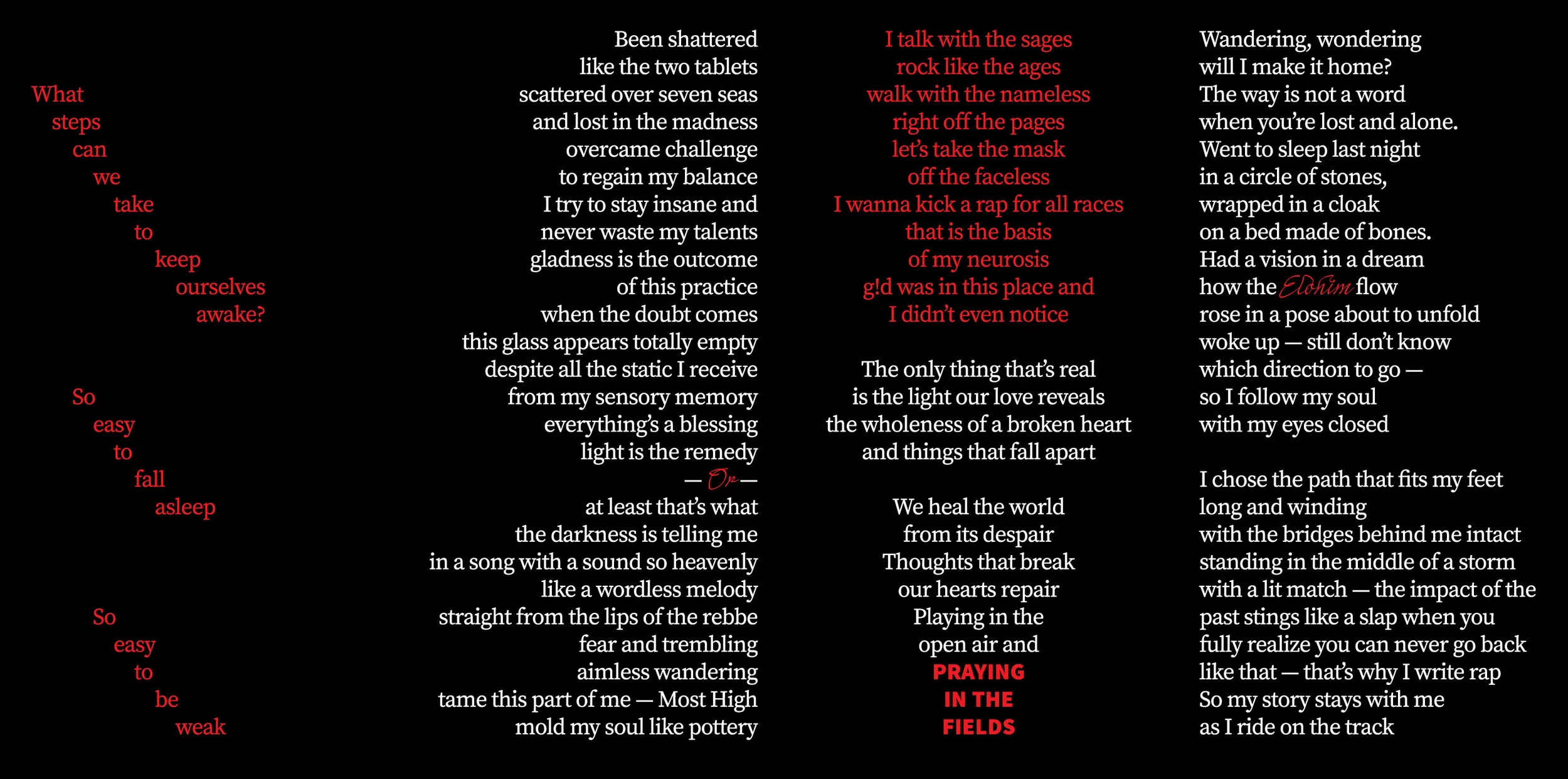 Praying in the Fields