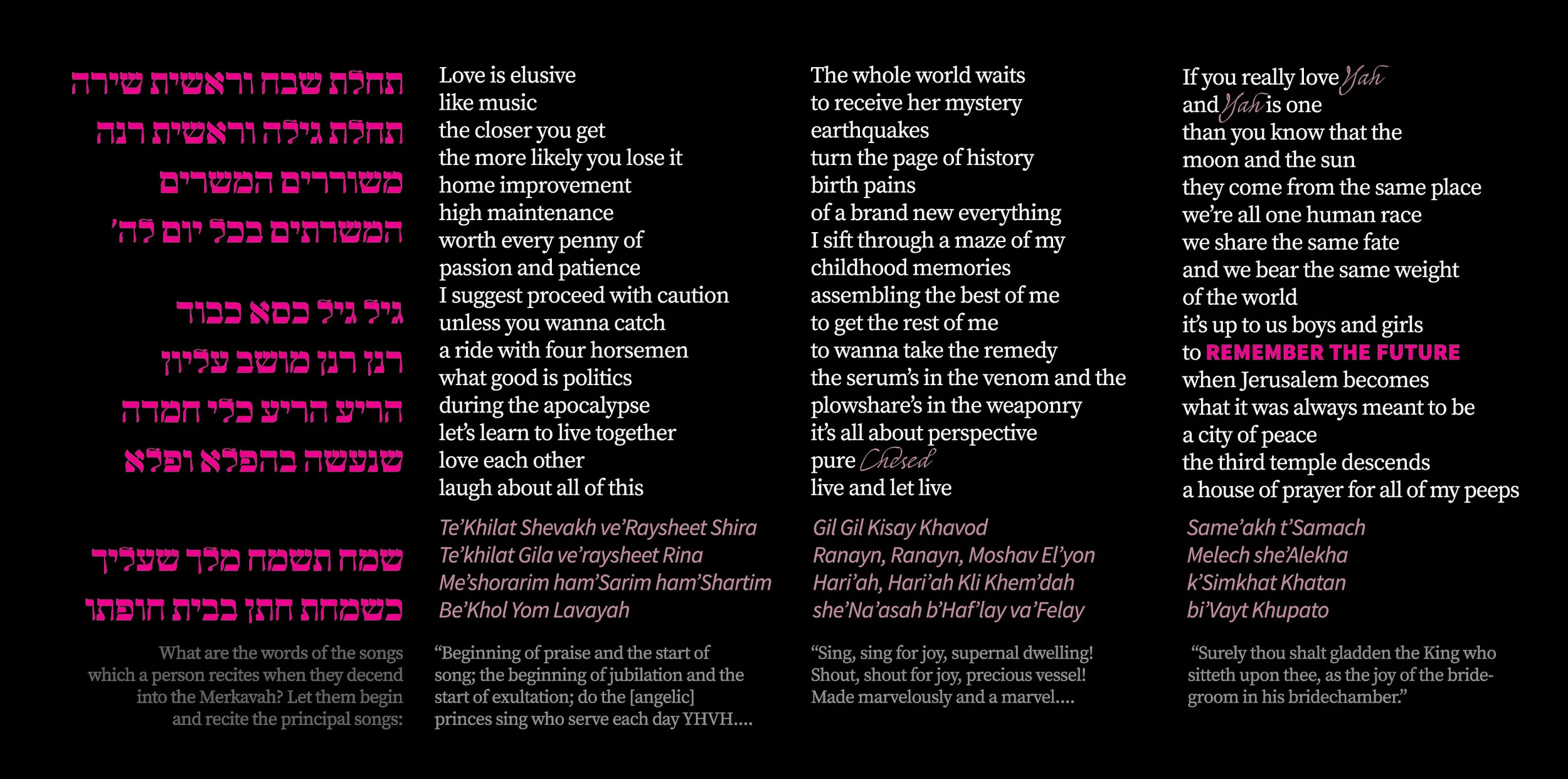 Remember The Future (Raysheet)