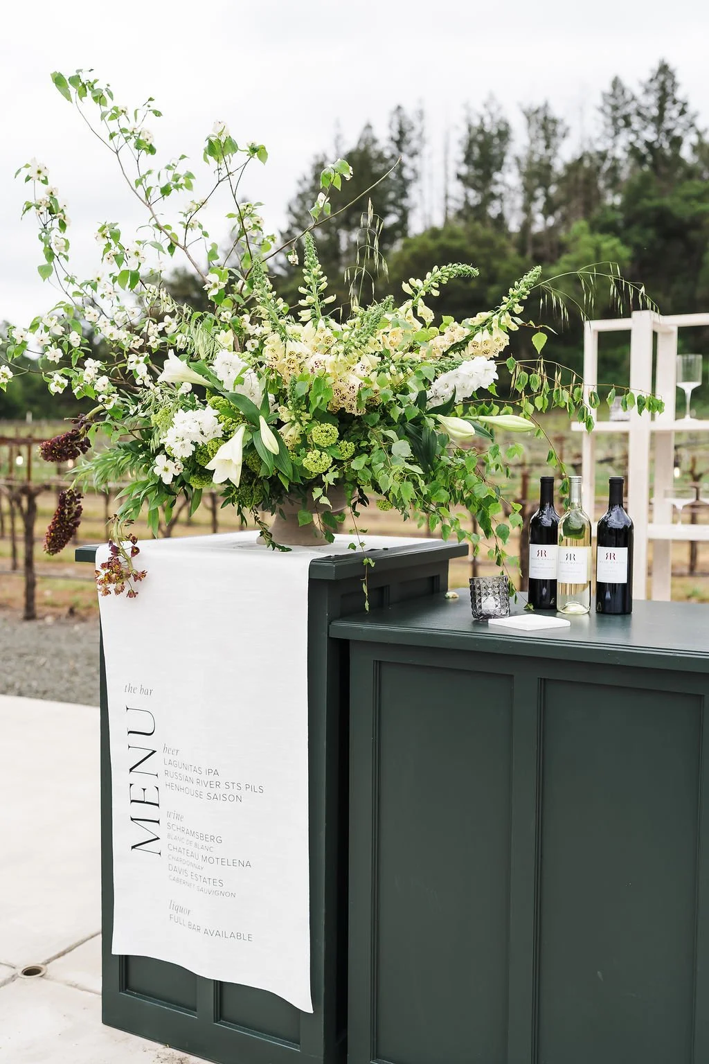 Wedding Bar – Napa Valley | L’Relyea Events
