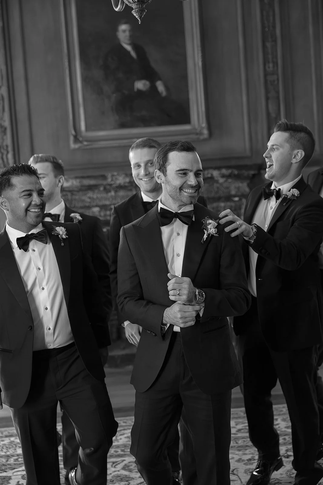 Groomsmen in Black Tuxedos  | San Francisco Bay Area Wedding by L'Relyea Events