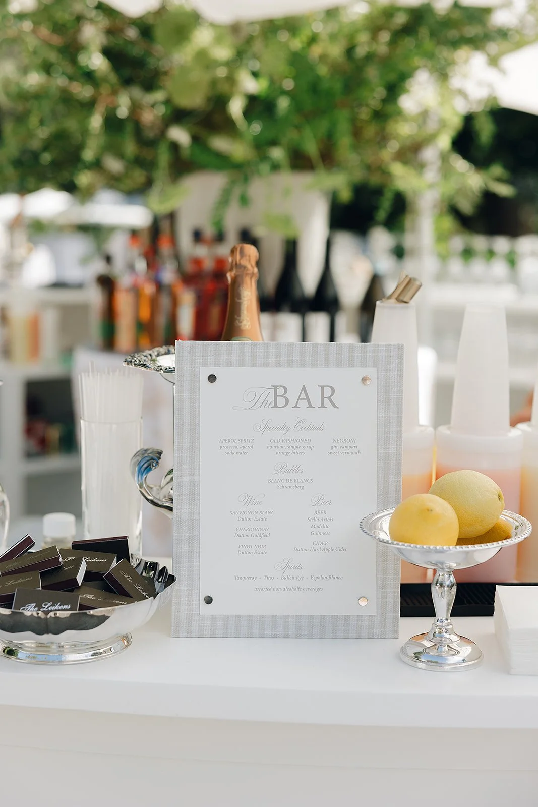 Detail shot of wedding floral accents and décor at Oak Grove Estate in Sonoma County, designed by L’Relyea Events