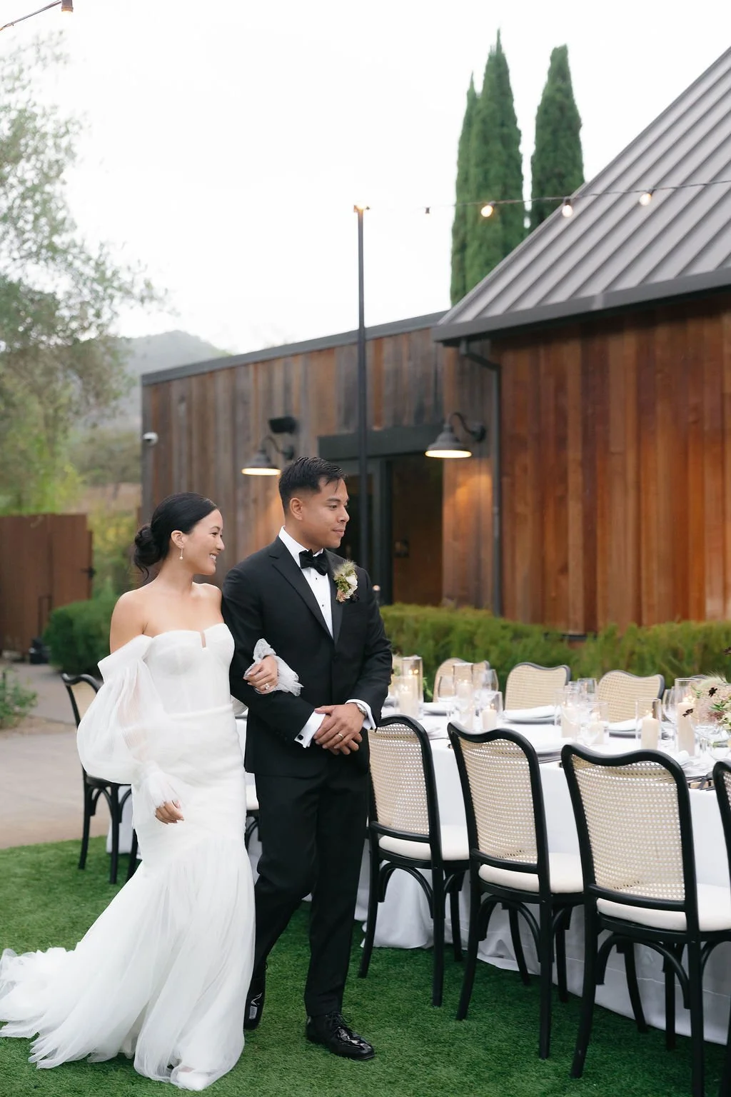 Elegant Reception Tablescape – Estate Yountville Wedding
