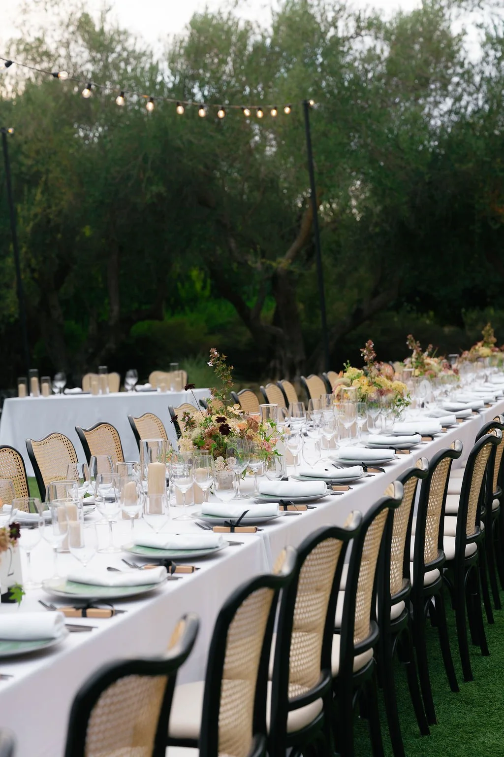 Modern Romantic Reception Décor – Estate Yountville | Napa Valley