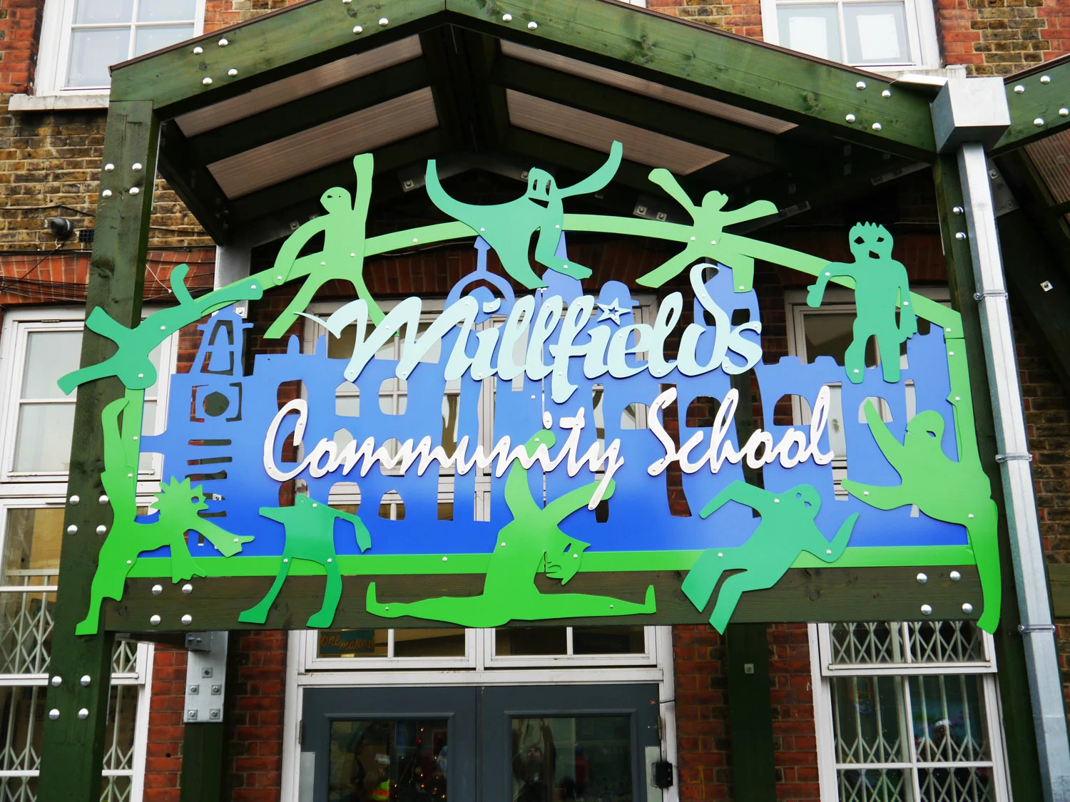 Main entrance sign